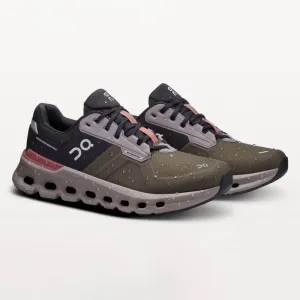 On Women's Cloudrunner 2 Waterproof Shoes - Olive / Mahogany On Cloud Shoes