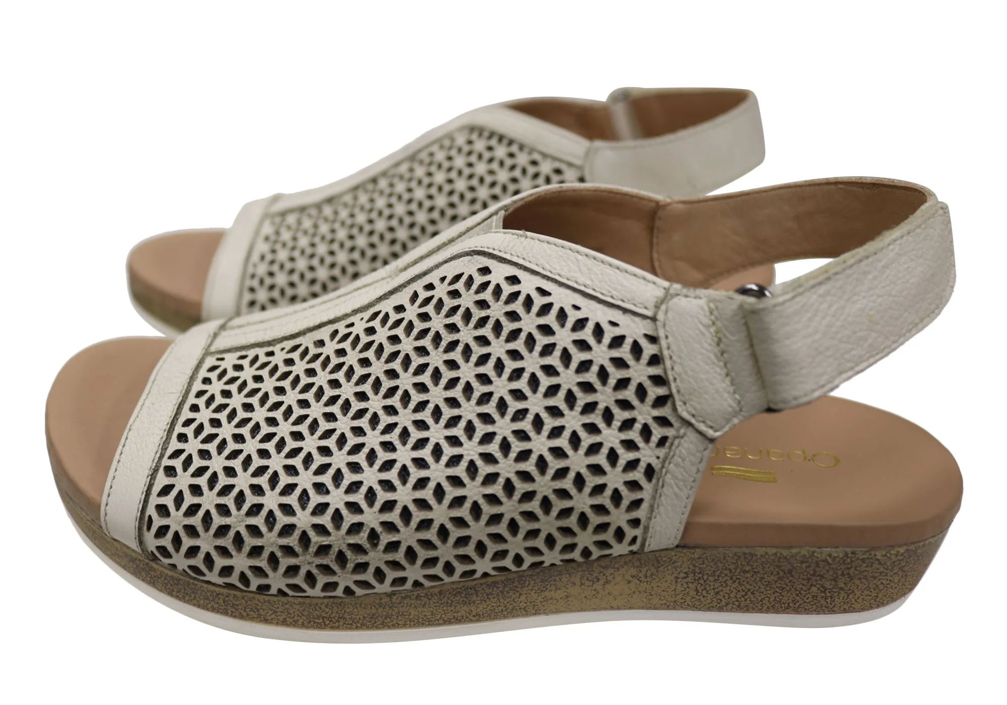 Opananken April Womens Comfortable Brazilian Leather Sandals Opananken Shoes