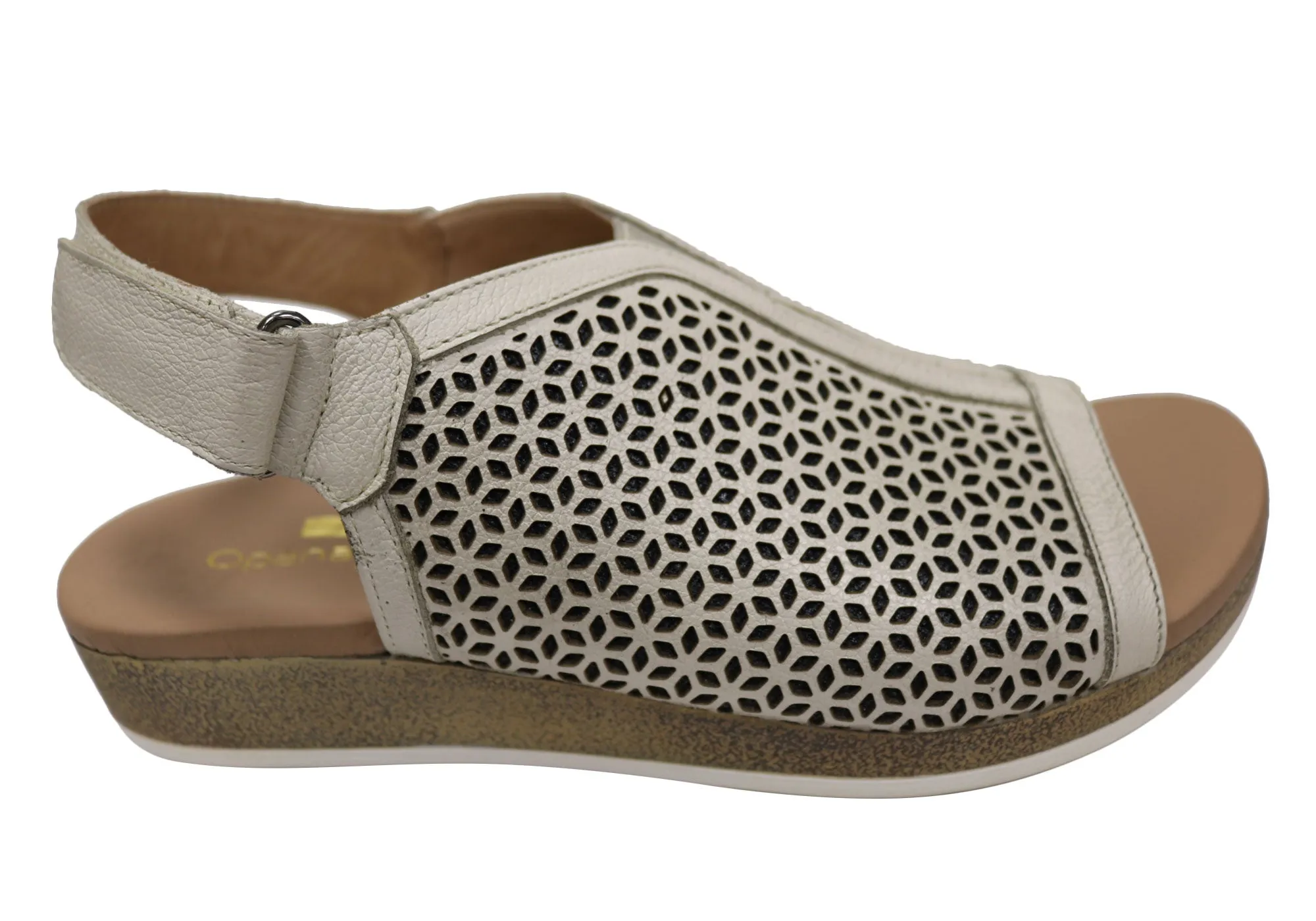 Opananken April Womens Comfortable Brazilian Leather Sandals Opananken Shoes