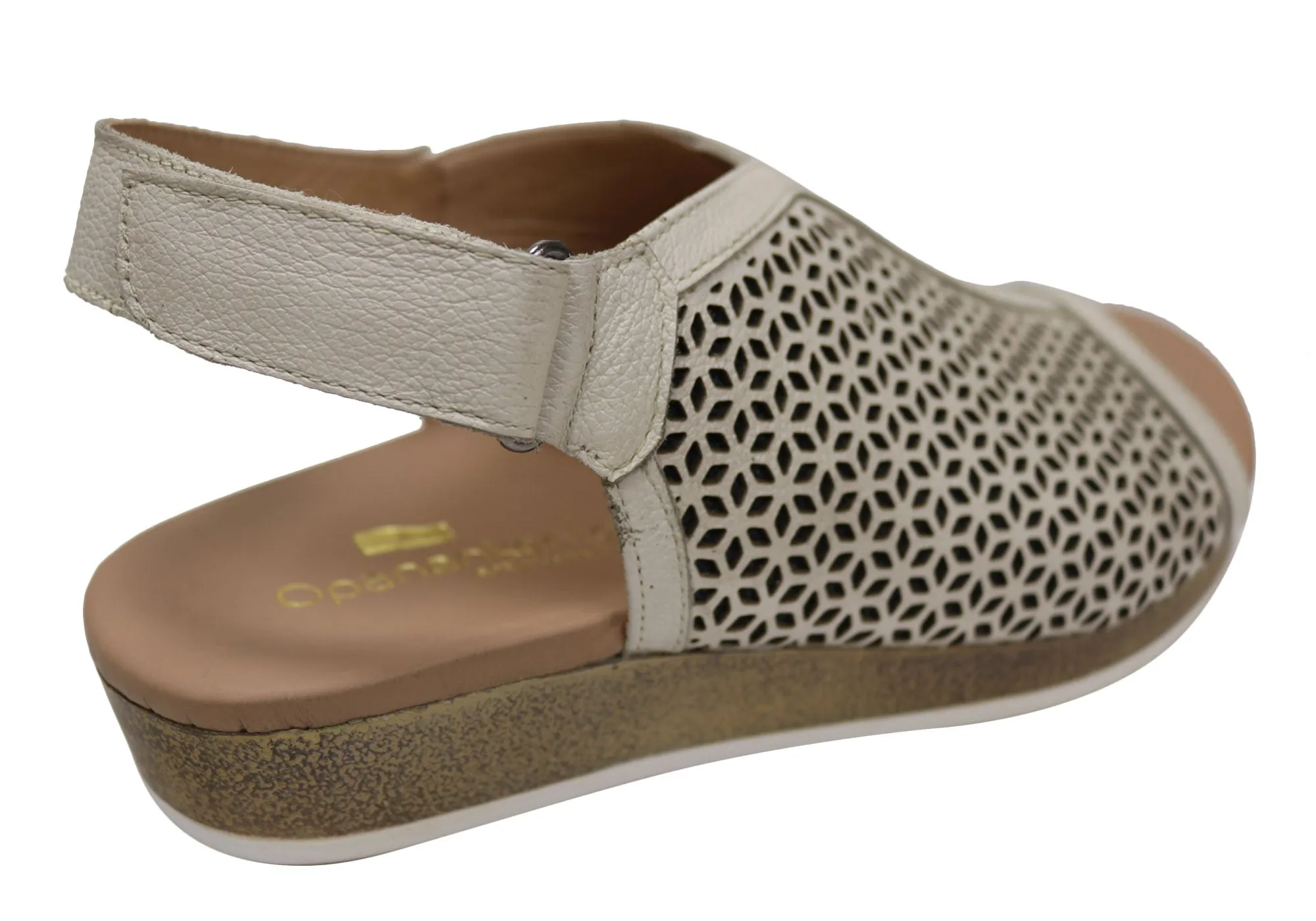 Opananken April Womens Comfortable Brazilian Leather Sandals Opananken Shoes
