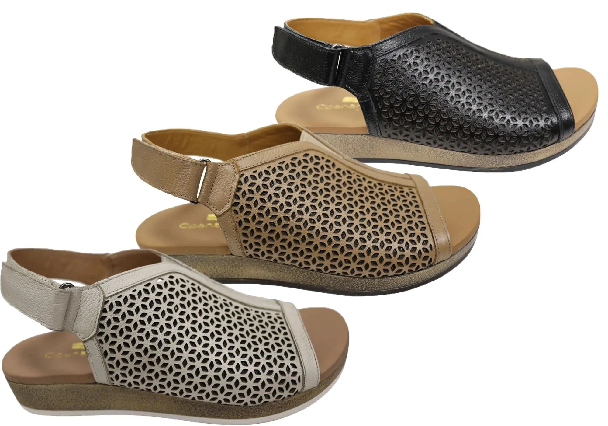 Opananken April Womens Comfortable Brazilian Leather Sandals Opananken Shoes