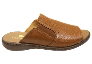 Opananken Bonnie Womens Comfortable Brazilian Leather Slides Sandals Opananken Shoes