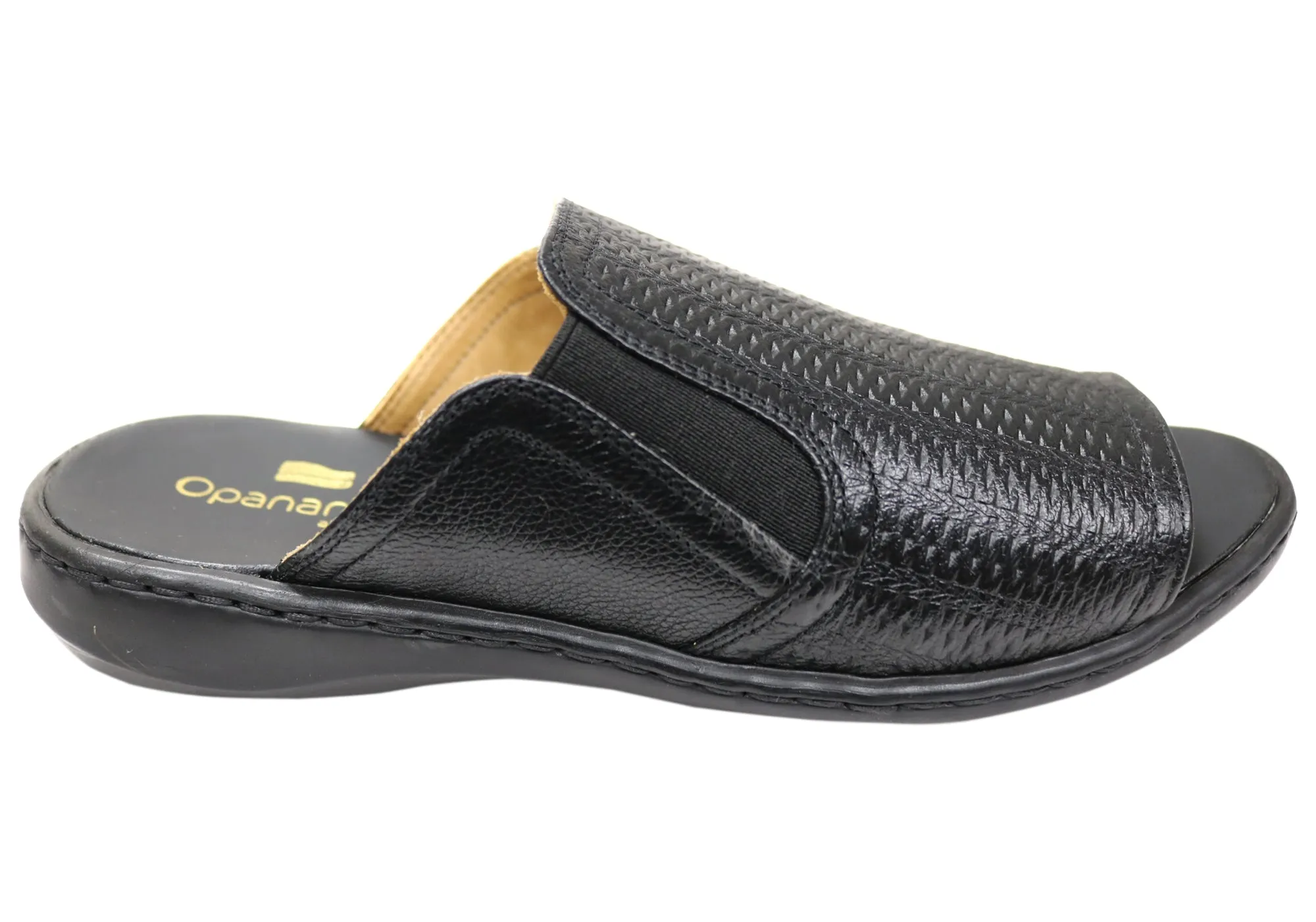 Opananken Bonnie Womens Comfortable Brazilian Leather Slides Sandals Opananken Shoes