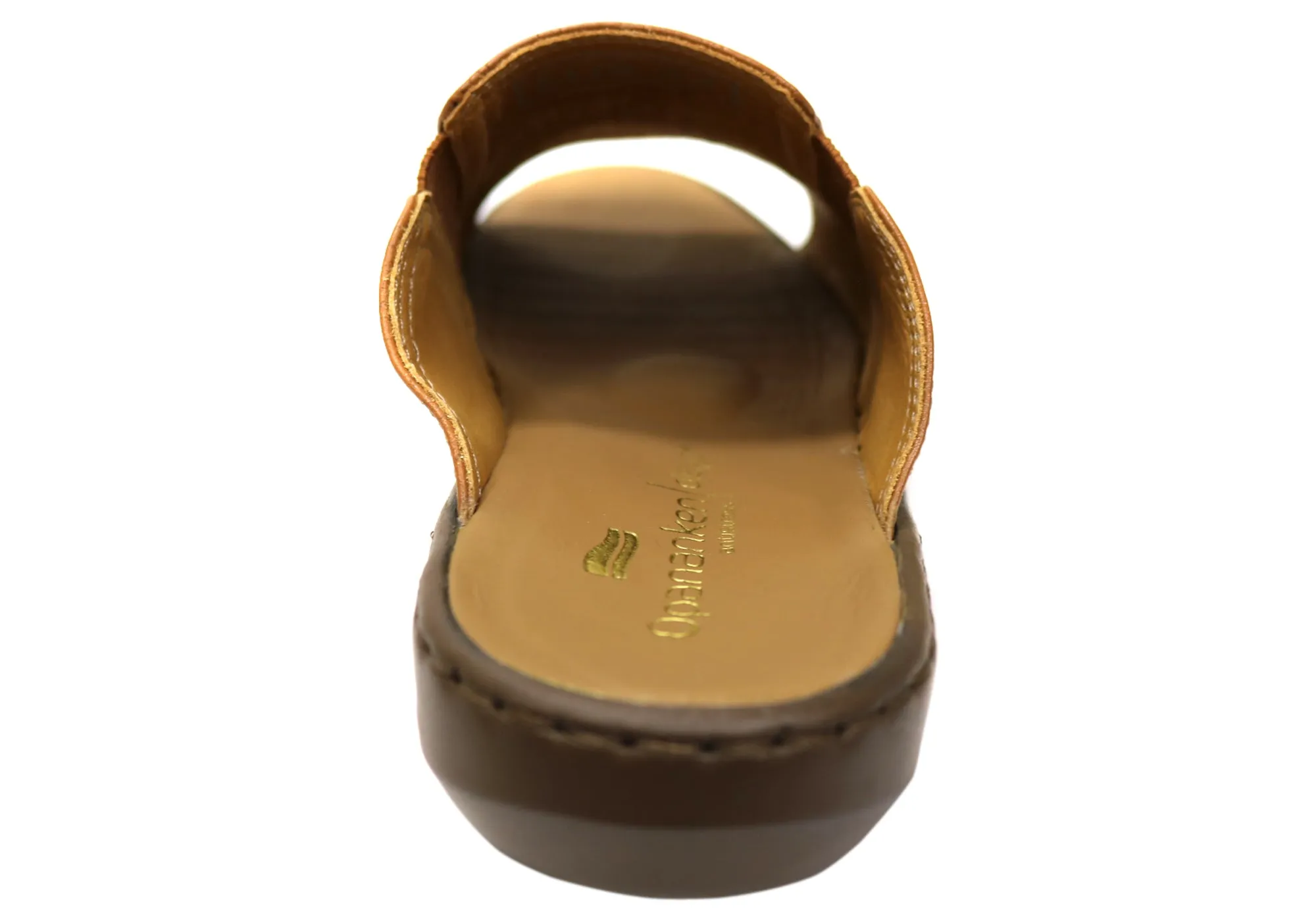 Opananken Bonnie Womens Comfortable Brazilian Leather Slides Sandals Opananken Shoes