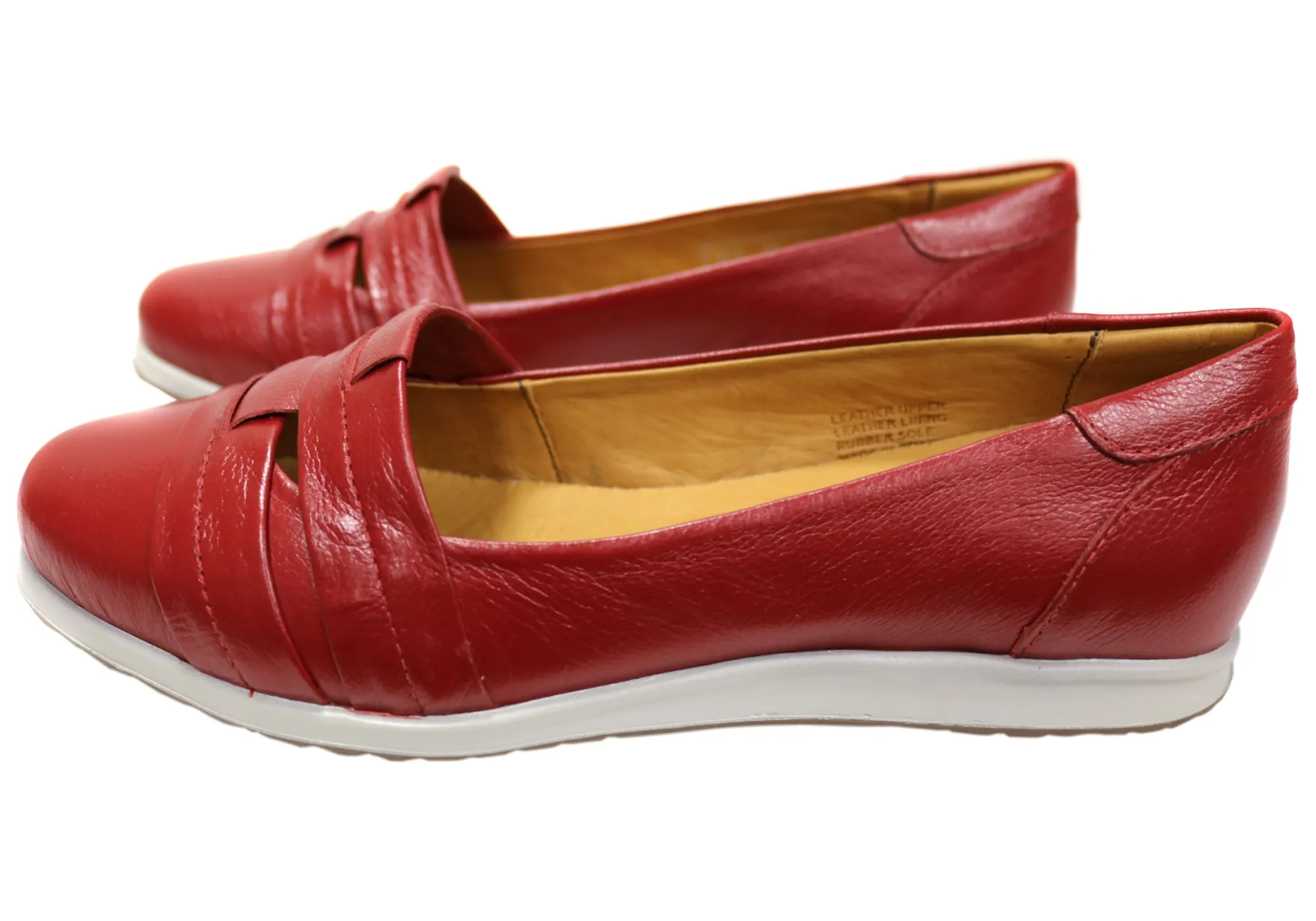 Opananken Yasmine Womens Comfortable Brazilian Leather Flats Shoes Opananken Shoes