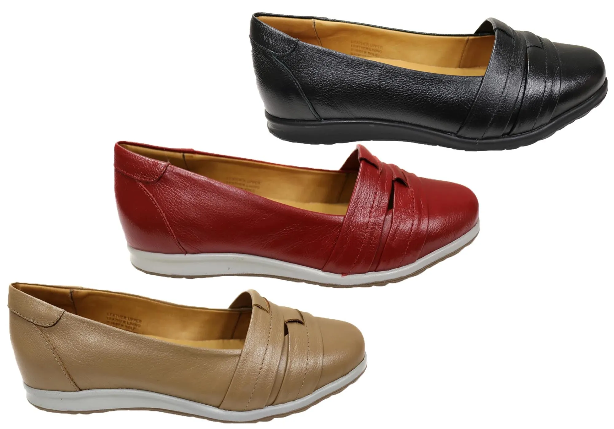 Opananken Yasmine Womens Comfortable Brazilian Leather Flats Shoes Opananken Shoes