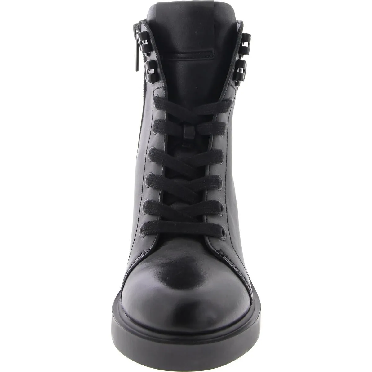 Orion Womens Leather Ankle Combat & Lace-Up Boots
