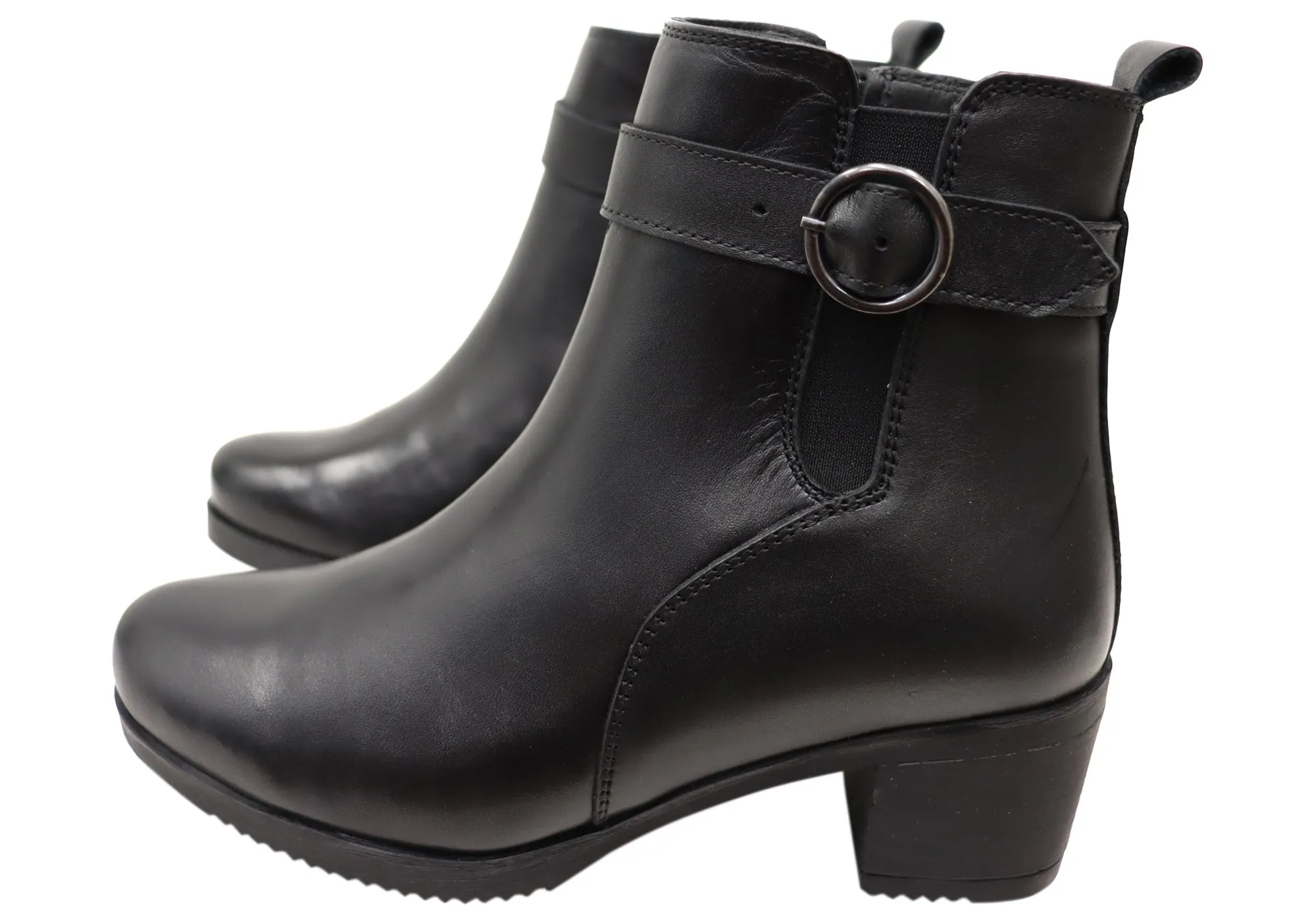 Orizonte Aquem Womens European Comfortable Leather Ankle Boots Orizonte Shoes