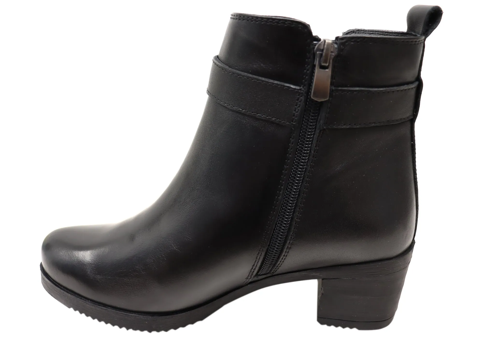 Orizonte Aquem Womens European Comfortable Leather Ankle Boots Orizonte Shoes