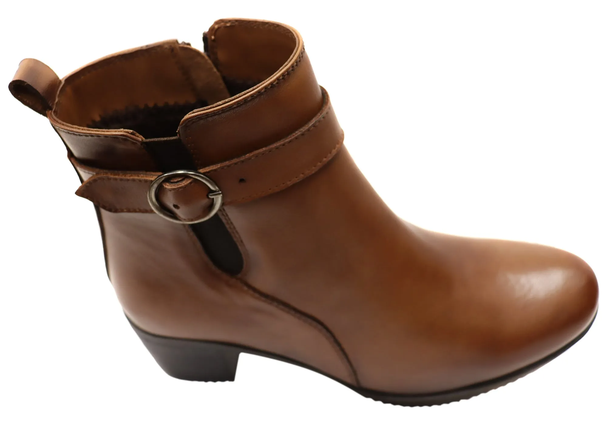 Orizonte Aquem Womens European Comfortable Leather Ankle Boots Orizonte Shoes