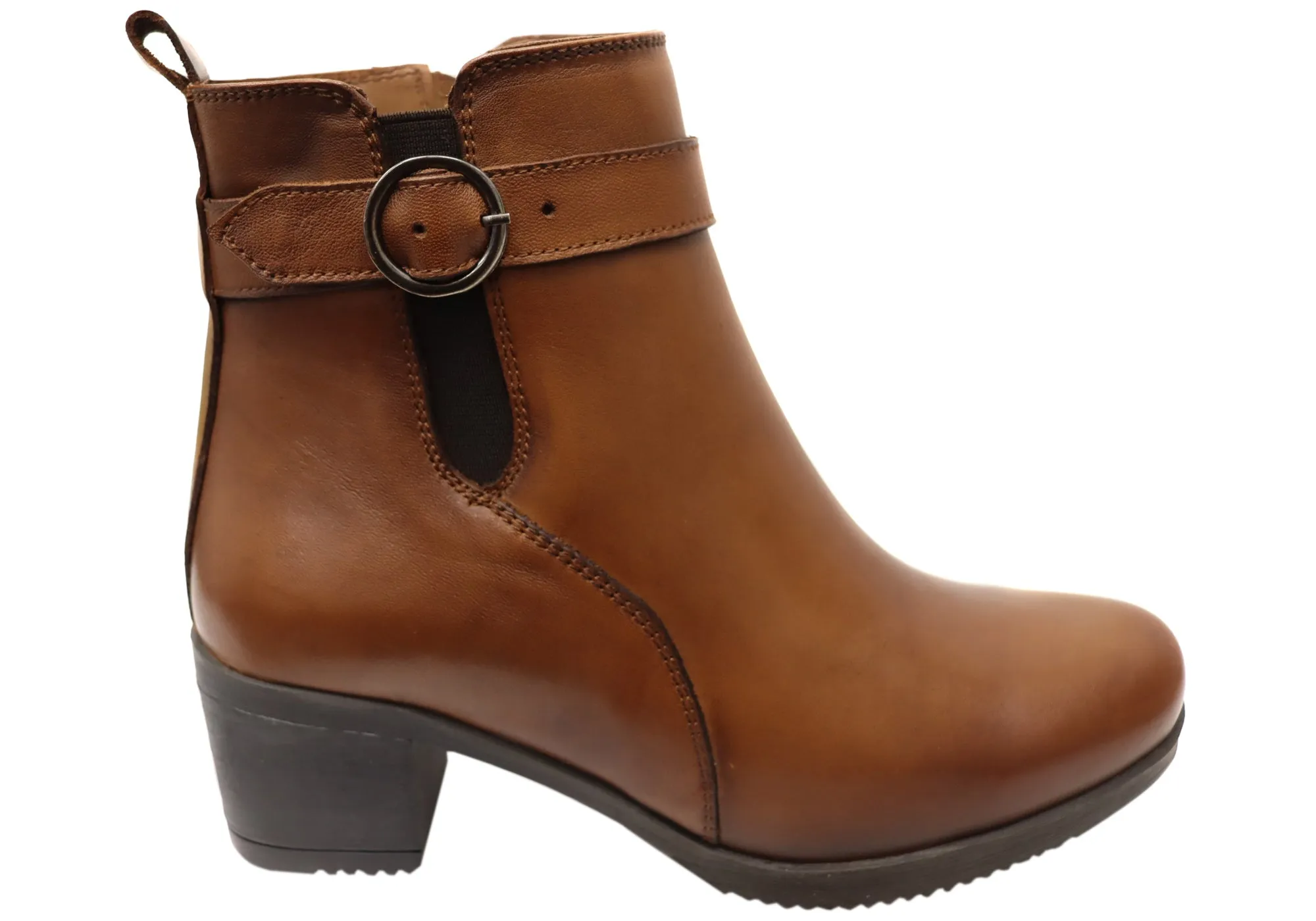 Orizonte Aquem Womens European Comfortable Leather Ankle Boots Orizonte Shoes