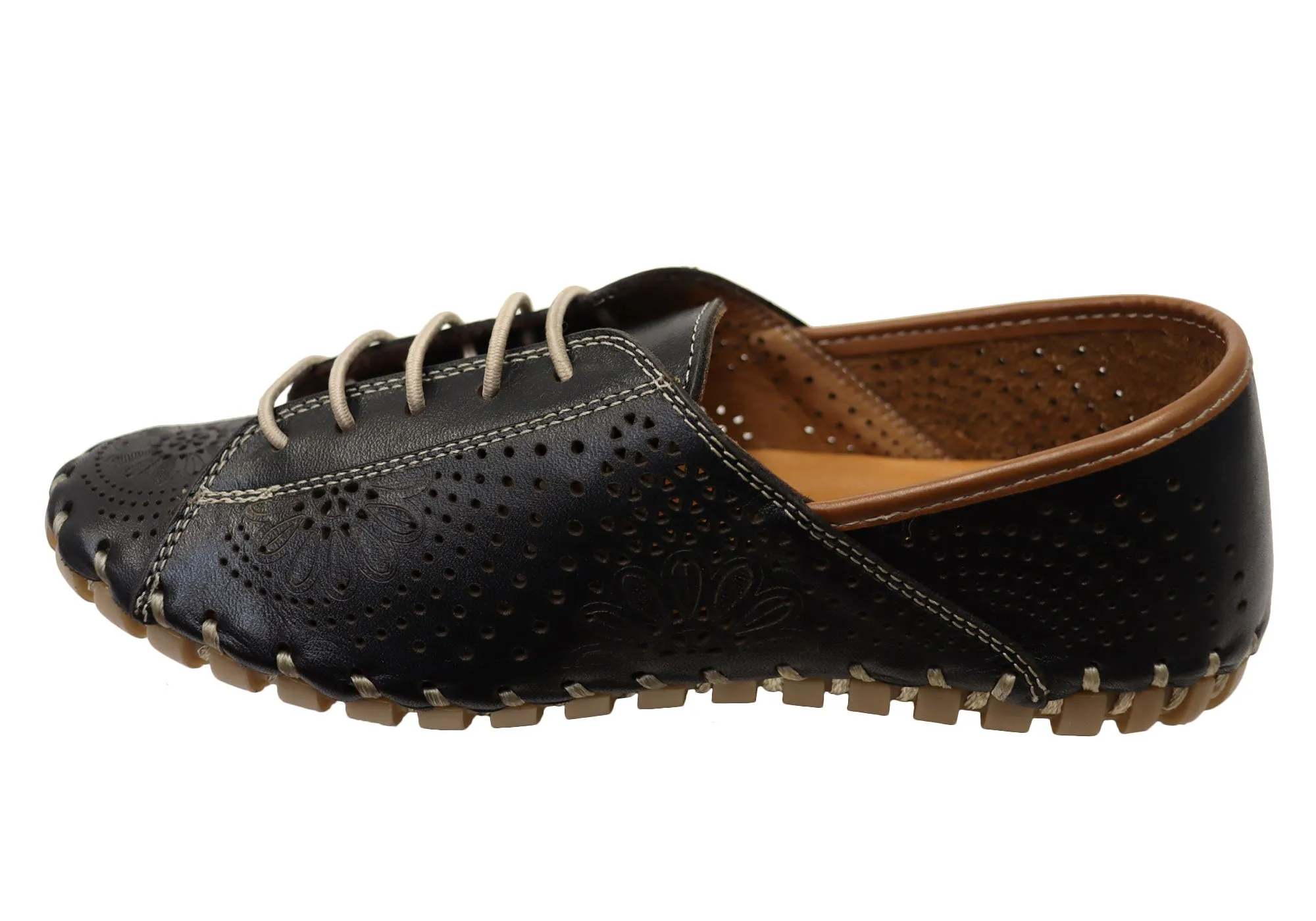 Orizonte Charmaine Womens European Comfortable Leather Shoes Orizonte Shoes