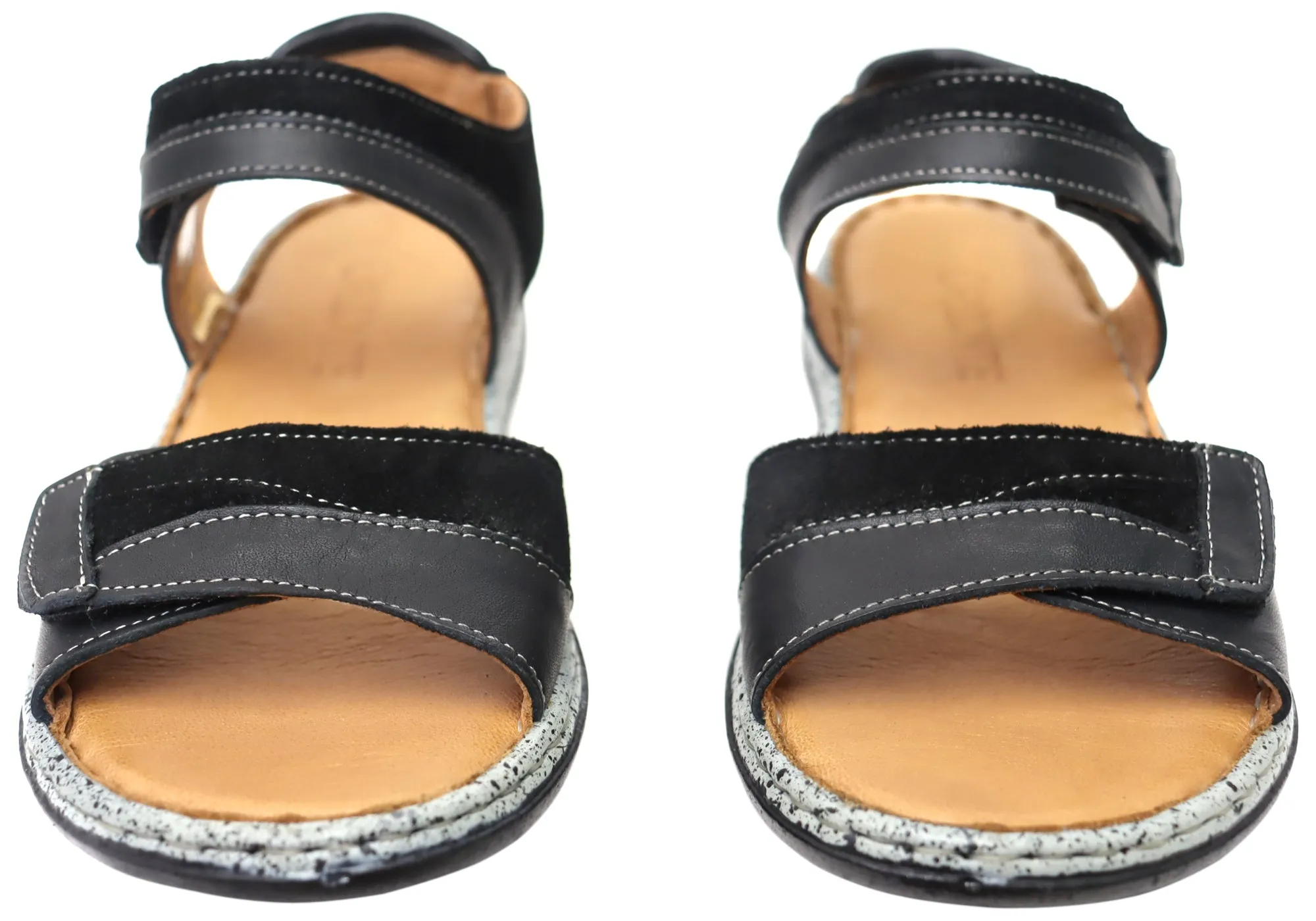 Orizonte Easy Womens Adjustable Comfortable European Leather Sandals Orizonte Shoes
