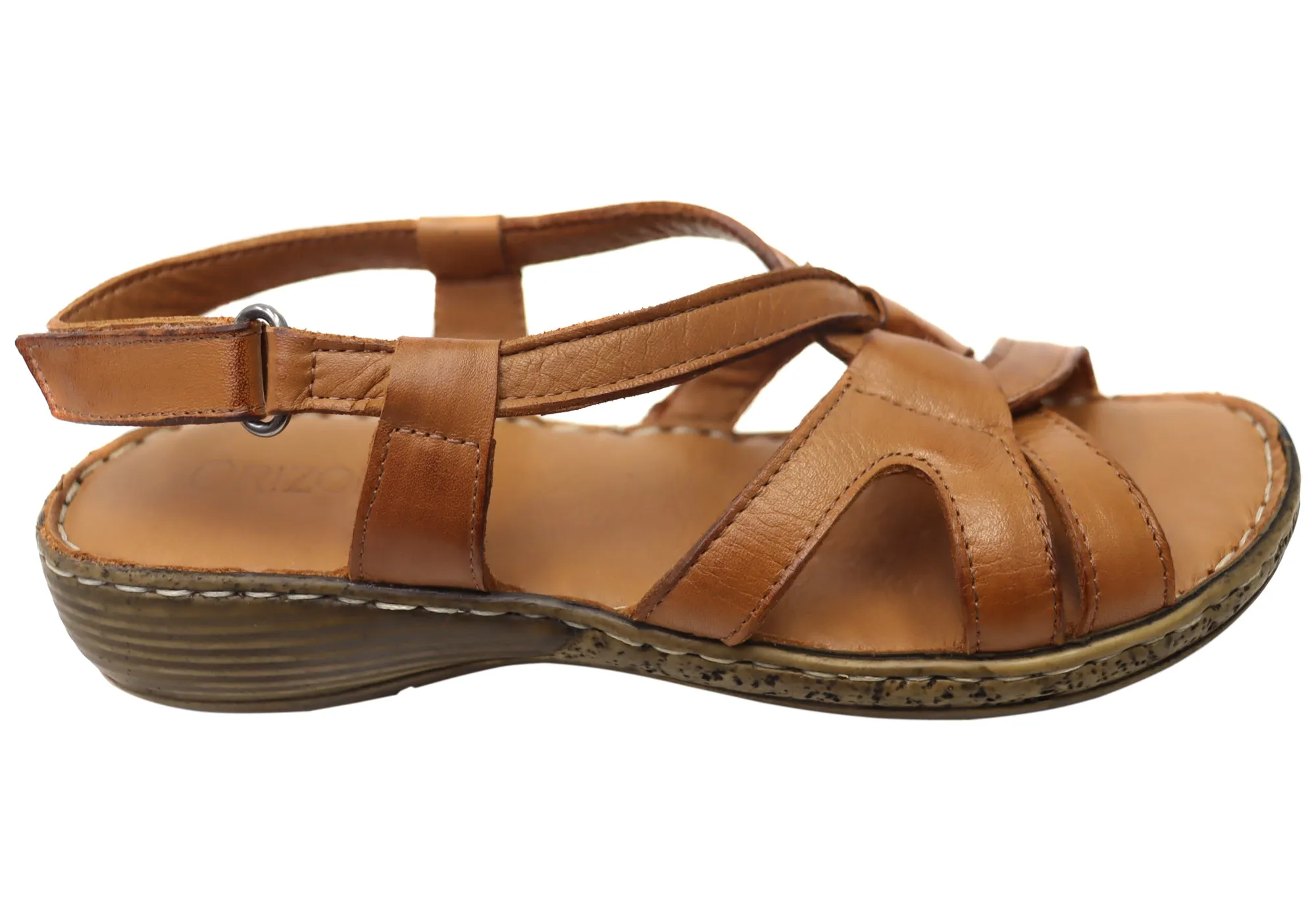 Orizonte Glory Womens Comfortable European Leather Sandals Orizonte Shoes
