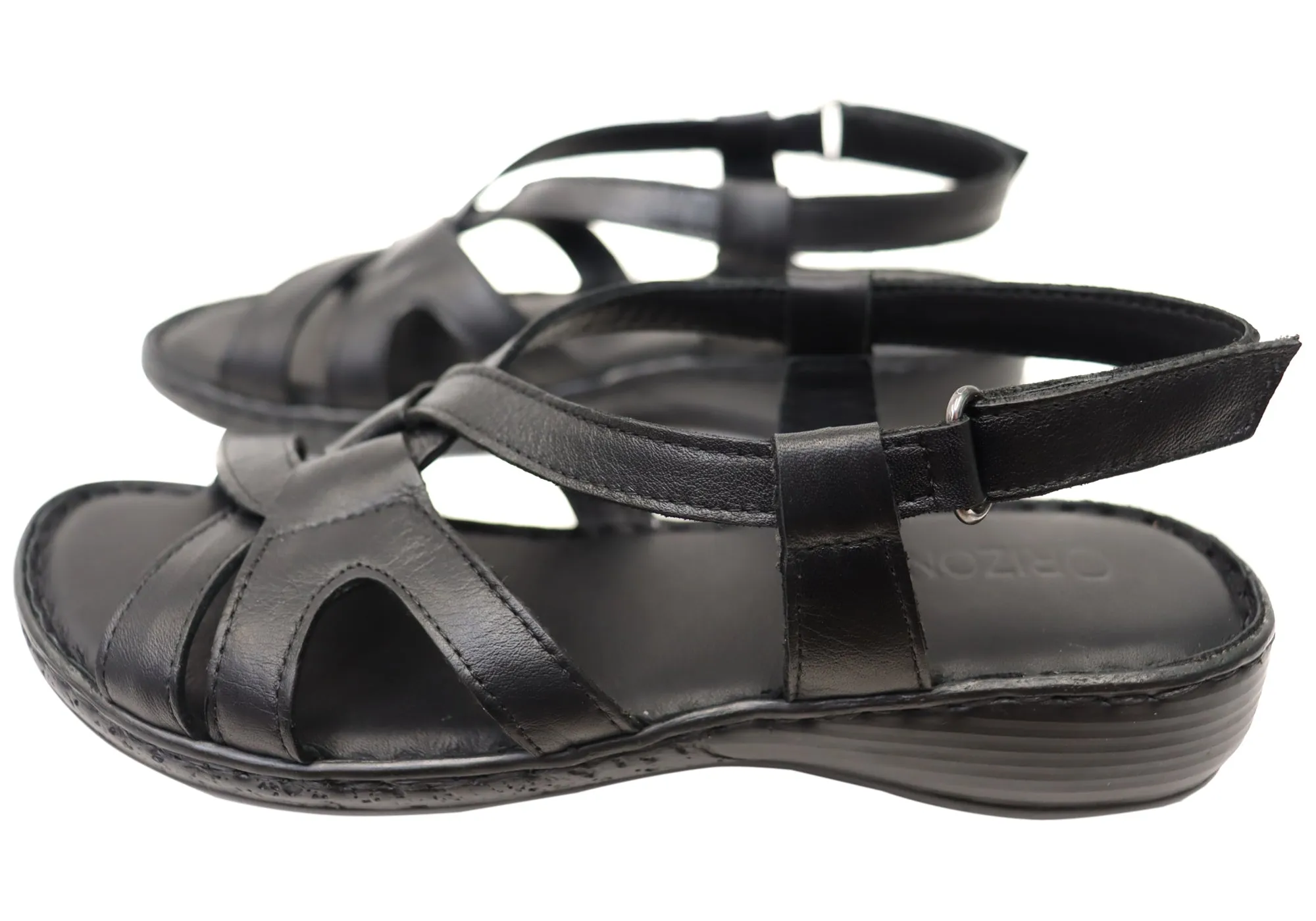 Orizonte Glory Womens Comfortable European Leather Sandals Orizonte Shoes