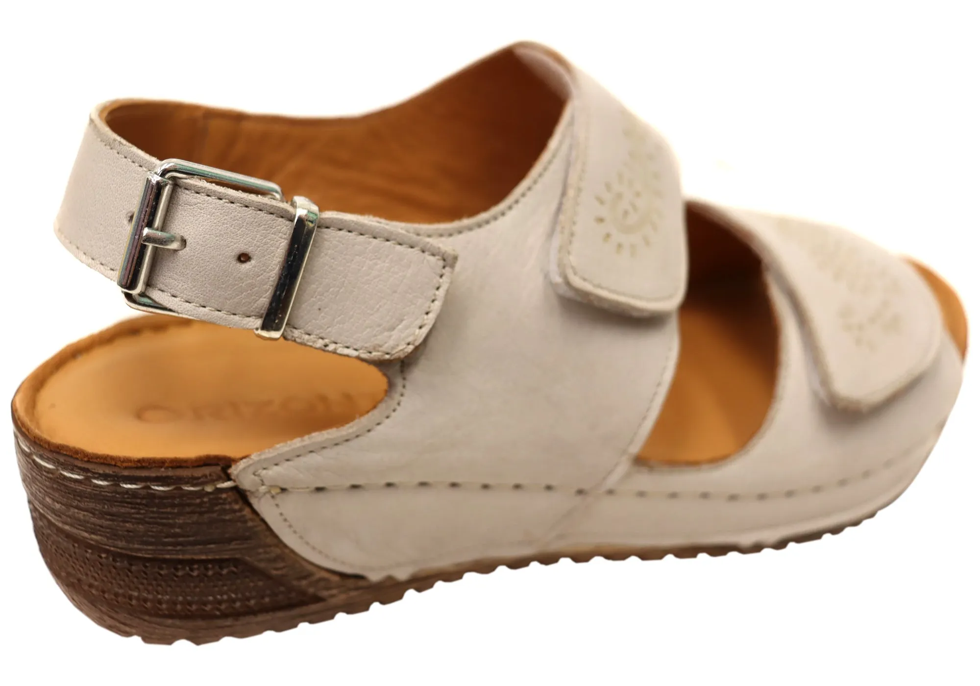 Orizonte Myorka Womens European Comfortable Leather Sandals Orizonte Shoes