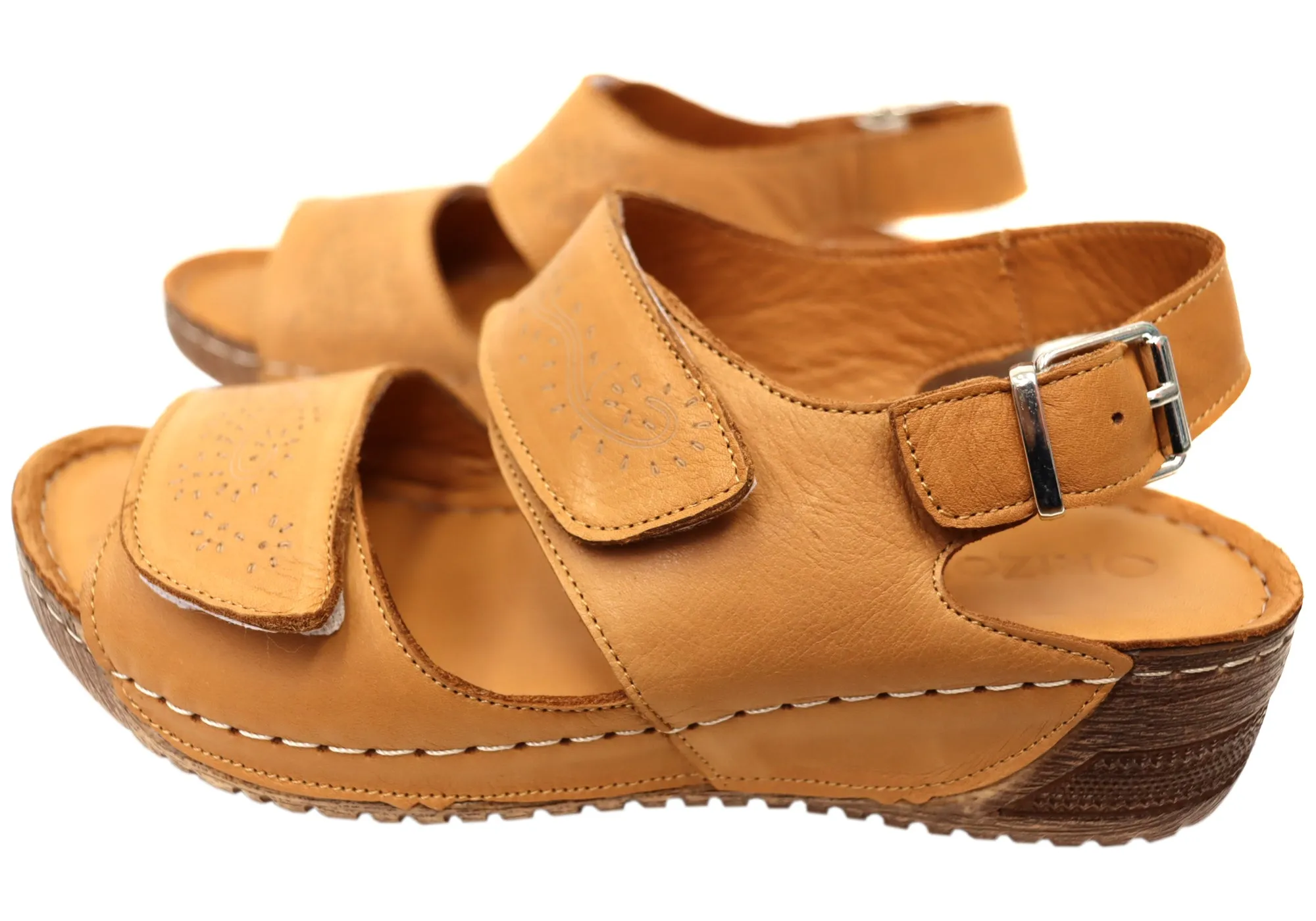 Orizonte Myorka Womens European Comfortable Leather Sandals Orizonte Shoes