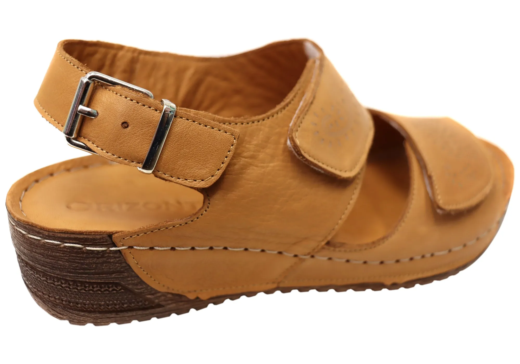 Orizonte Myorka Womens European Comfortable Leather Sandals Orizonte Shoes