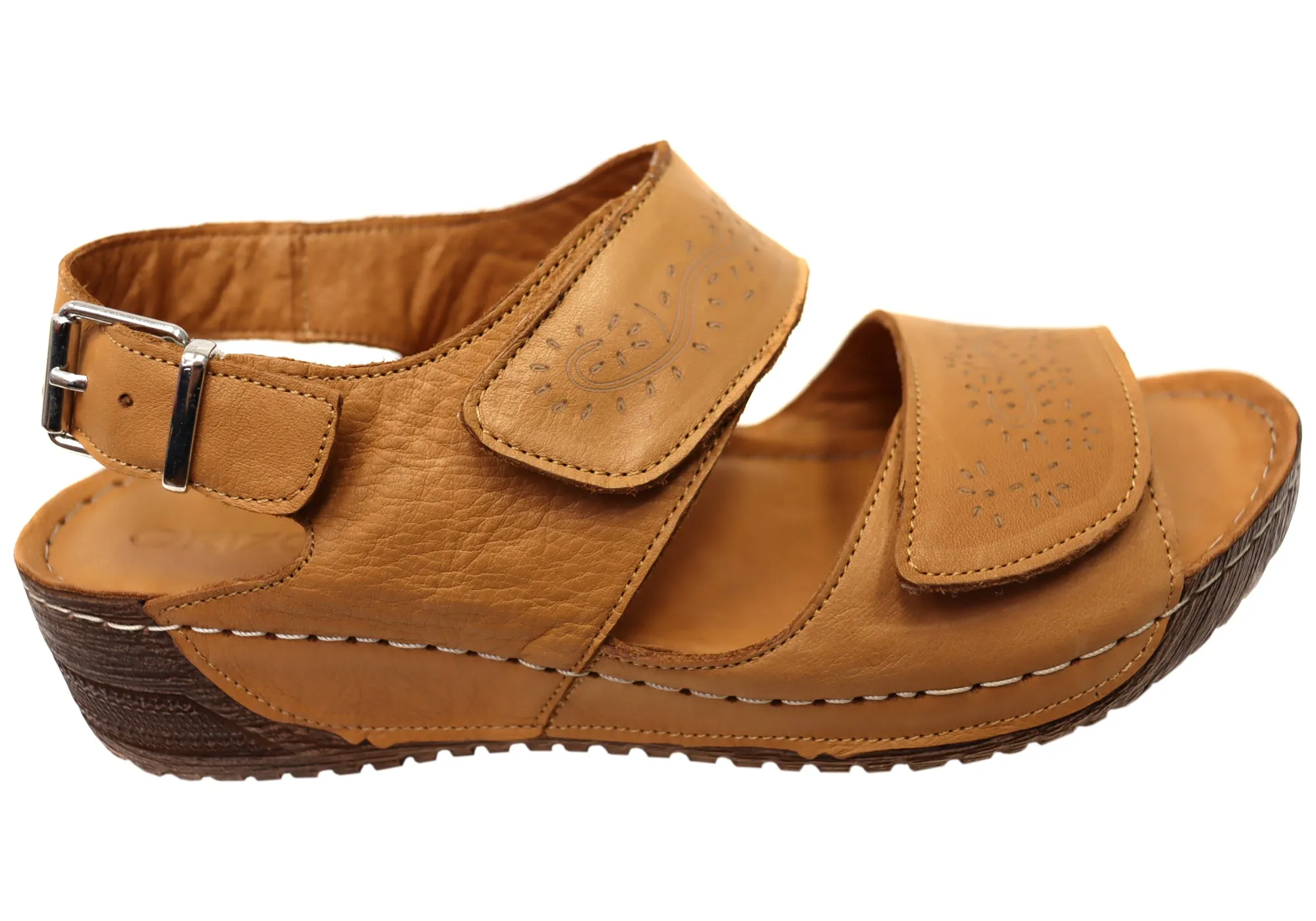 Orizonte Myorka Womens European Comfortable Leather Sandals Orizonte Shoes
