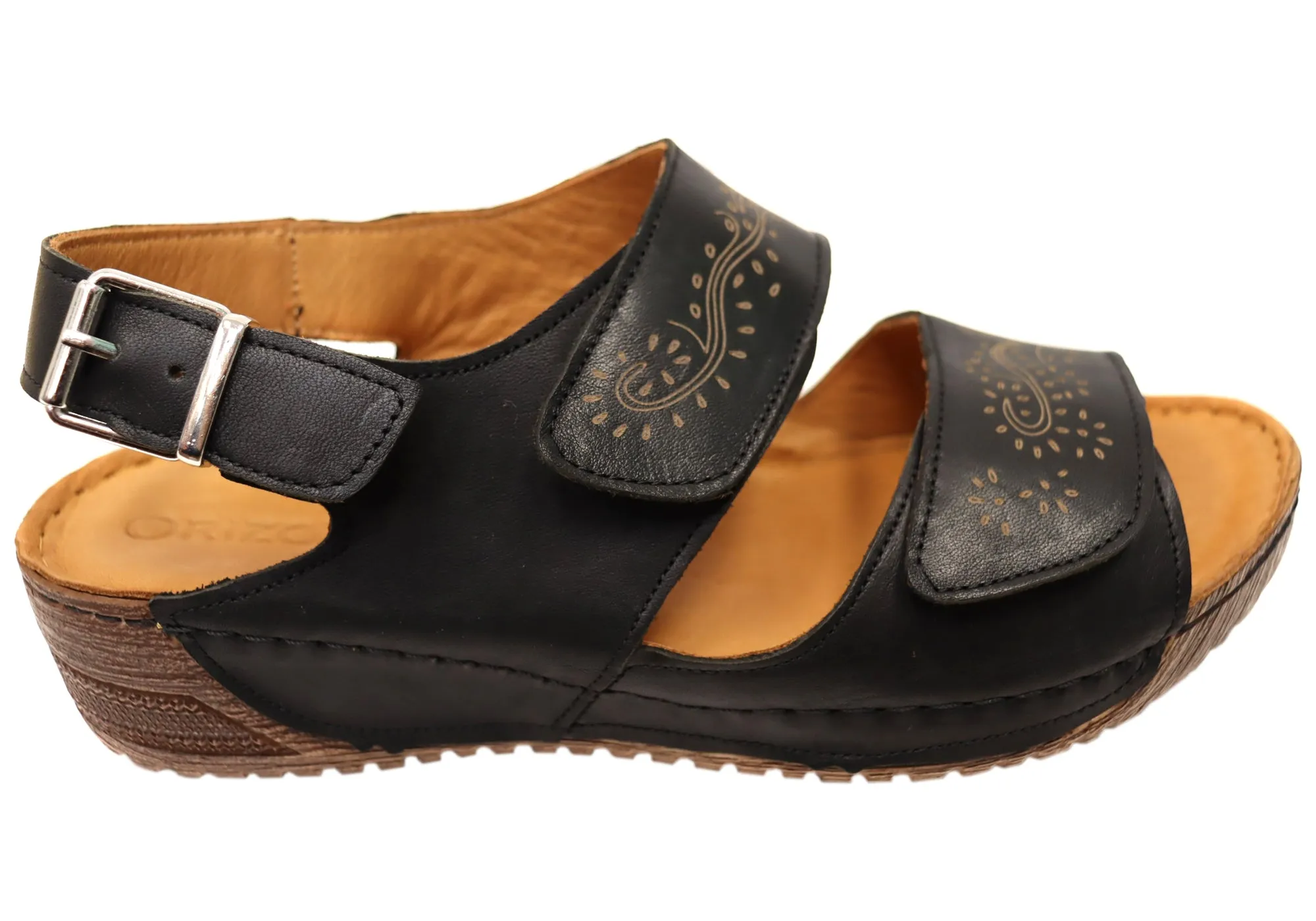 Orizonte Myorka Womens European Comfortable Leather Sandals Orizonte Shoes