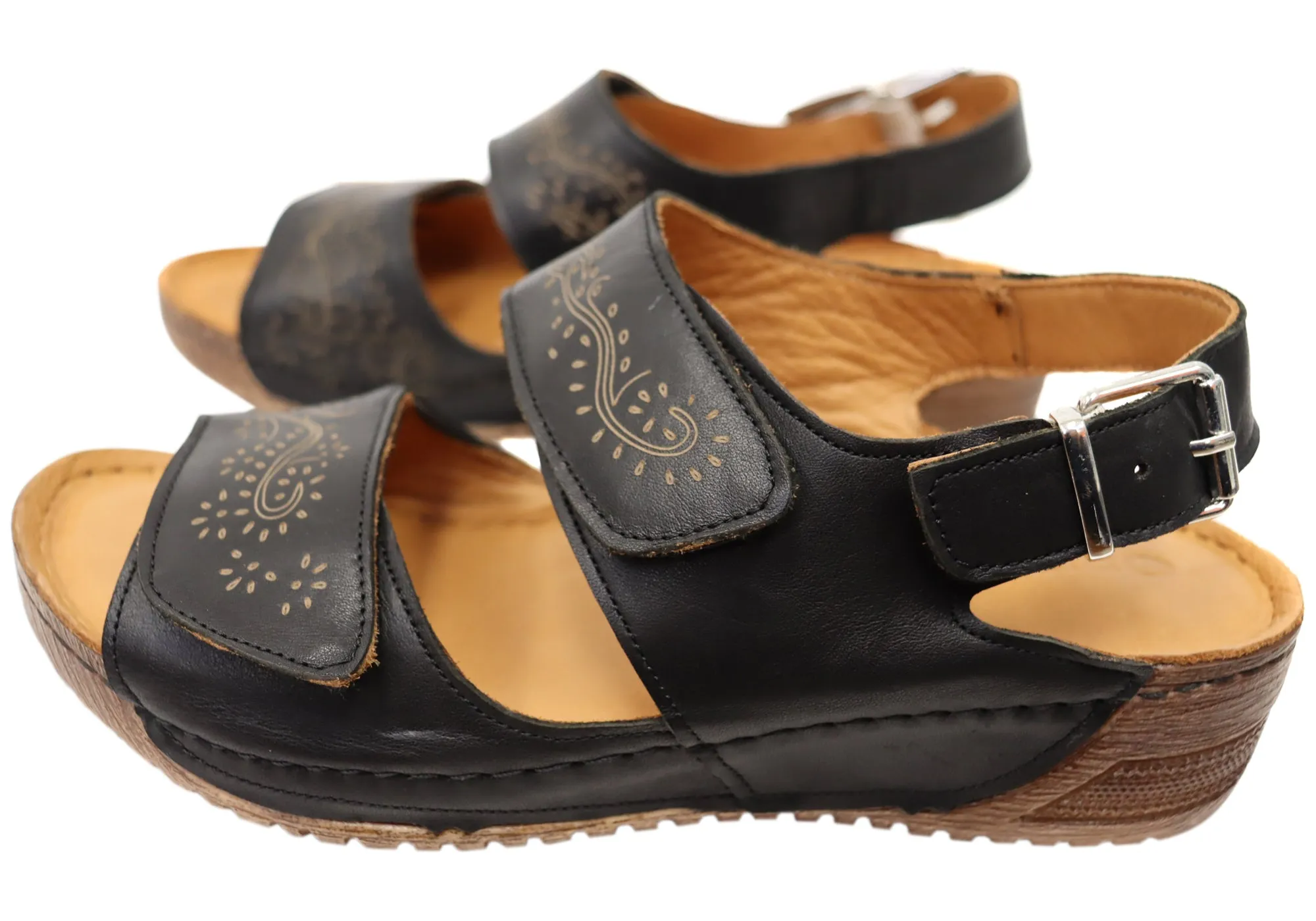 Orizonte Myorka Womens European Comfortable Leather Sandals Orizonte Shoes