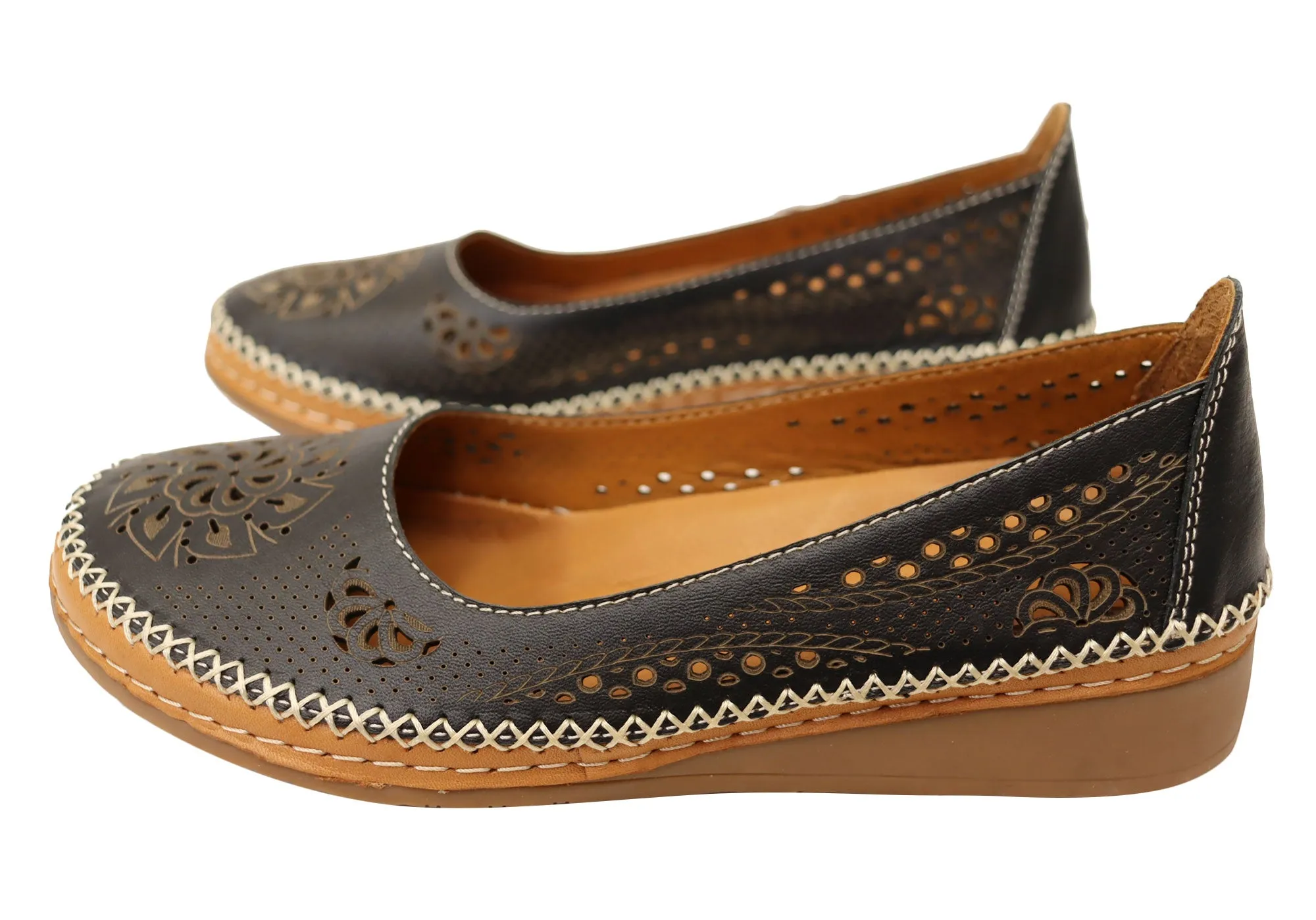 Orizonte Tamera Womens European Comfortable Soft Leather Shoes Orizonte Shoes