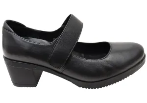 Orizonte Valimera Womens European Comfortable Leather Heels Orizonte Shoes