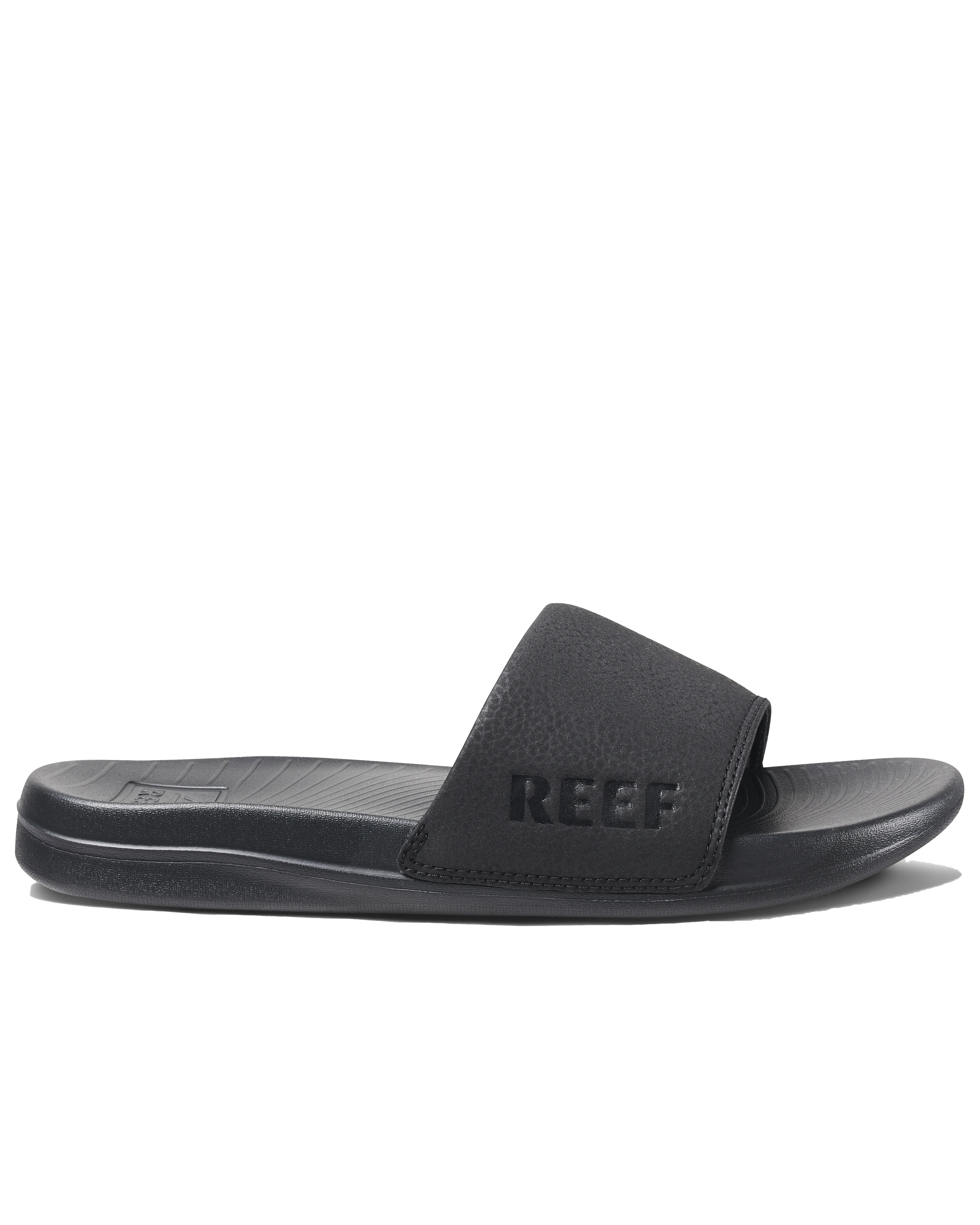 Reef Shoes Womens One Sliders in Black