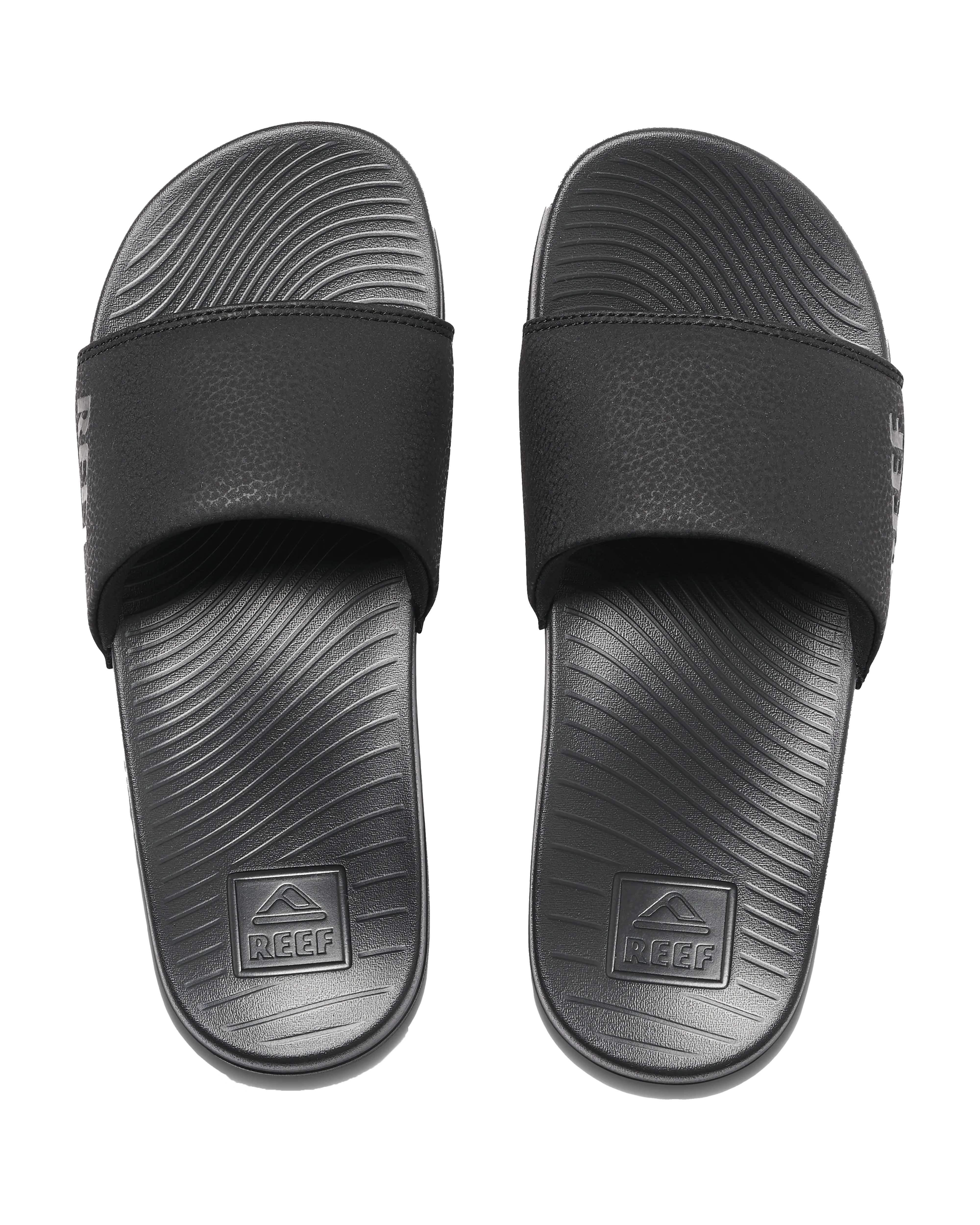 Reef Shoes Womens One Sliders in Black