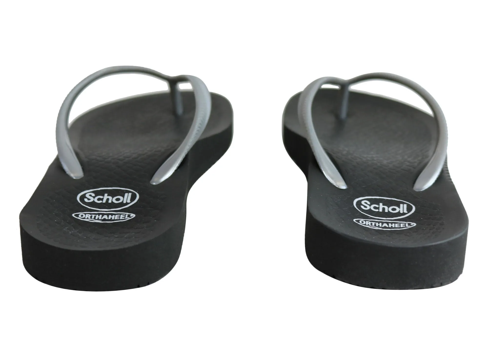 Scholl Orthaheel Fiji Womens Comfortable Rubber Thongs With Support Scholl Orthaheel Shoes