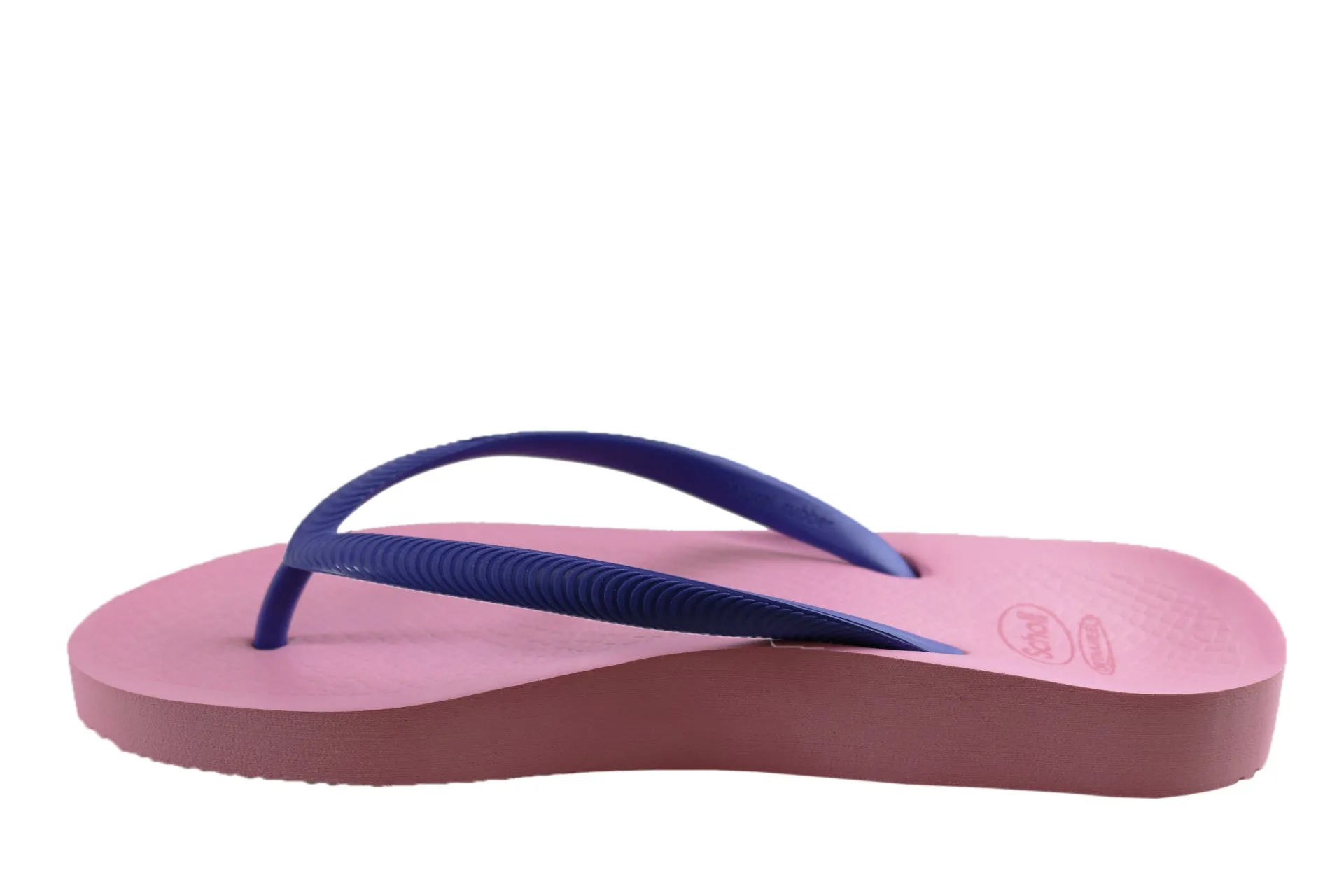 Scholl Orthaheel Fiji Womens Comfortable Rubber Thongs With Support Scholl Orthaheel Shoes