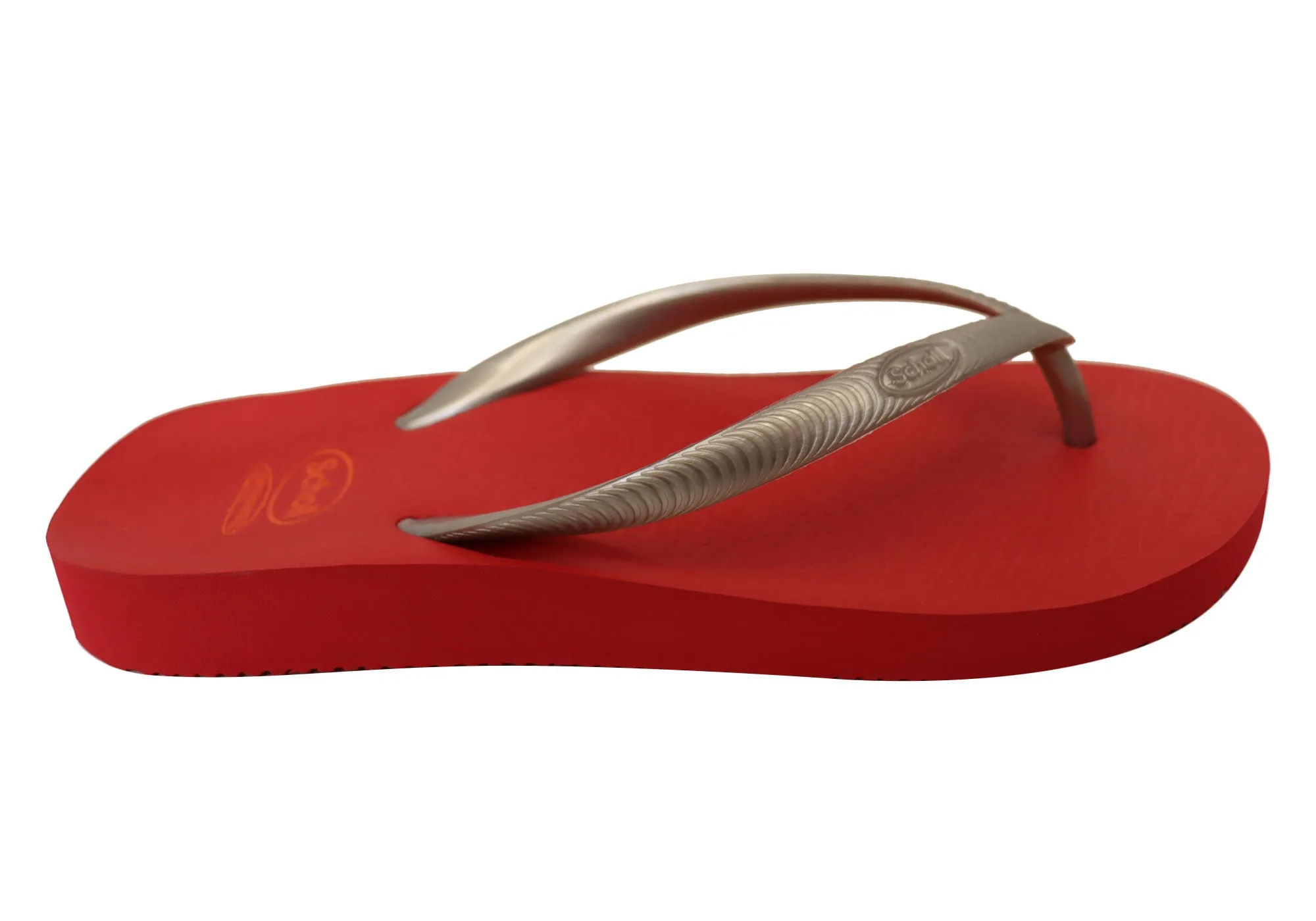 Scholl Orthaheel Fiji Womens Comfortable Rubber Thongs With Support Scholl Orthaheel Shoes