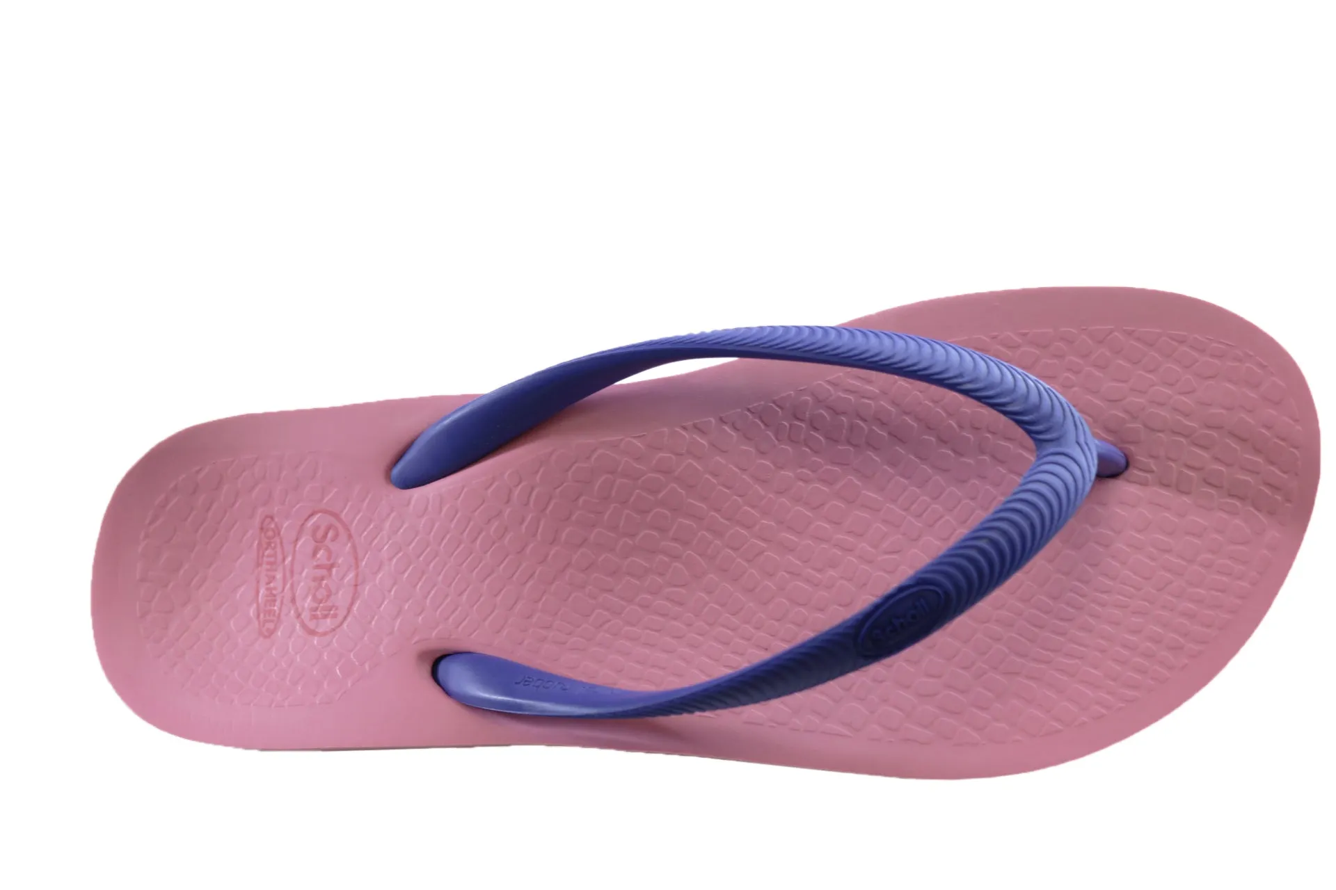 Scholl Orthaheel Fiji Womens Comfortable Rubber Thongs With Support Scholl Orthaheel Shoes
