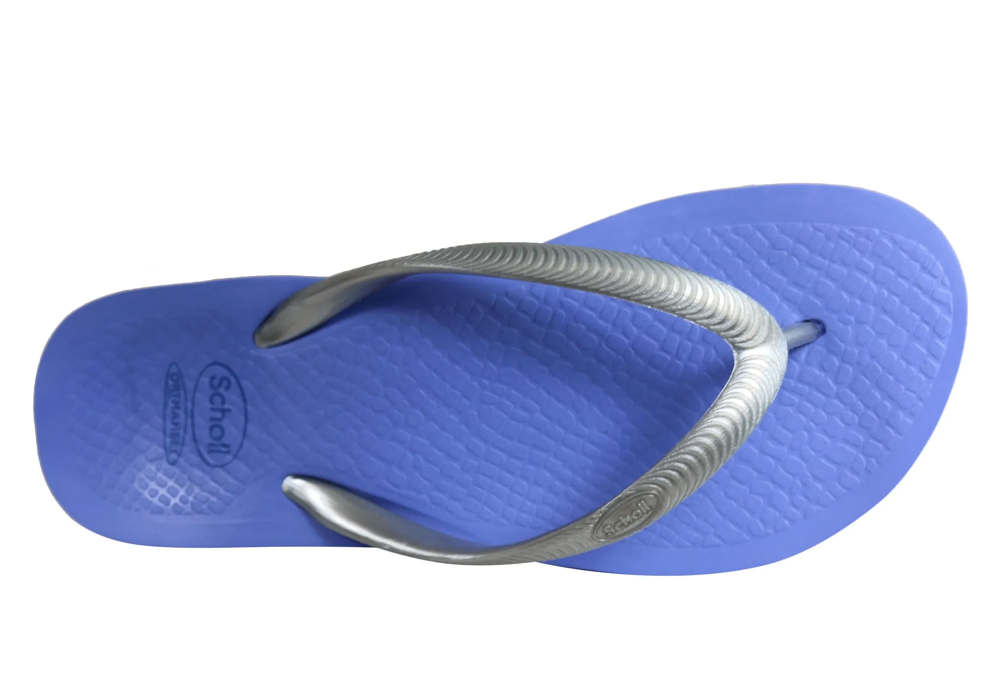 Scholl Orthaheel Fiji Womens Comfortable Rubber Thongs With Support Scholl Orthaheel Shoes