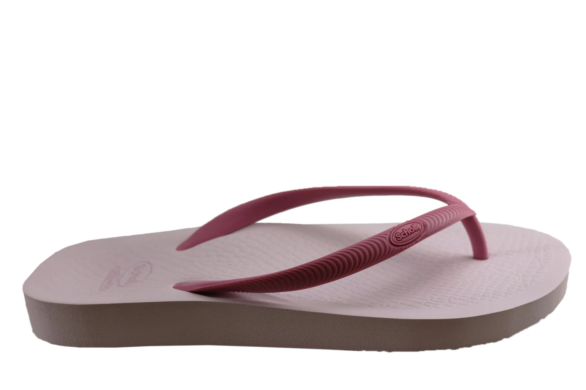 Scholl Orthaheel Fiji Womens Comfortable Rubber Thongs With Support Scholl Orthaheel Shoes