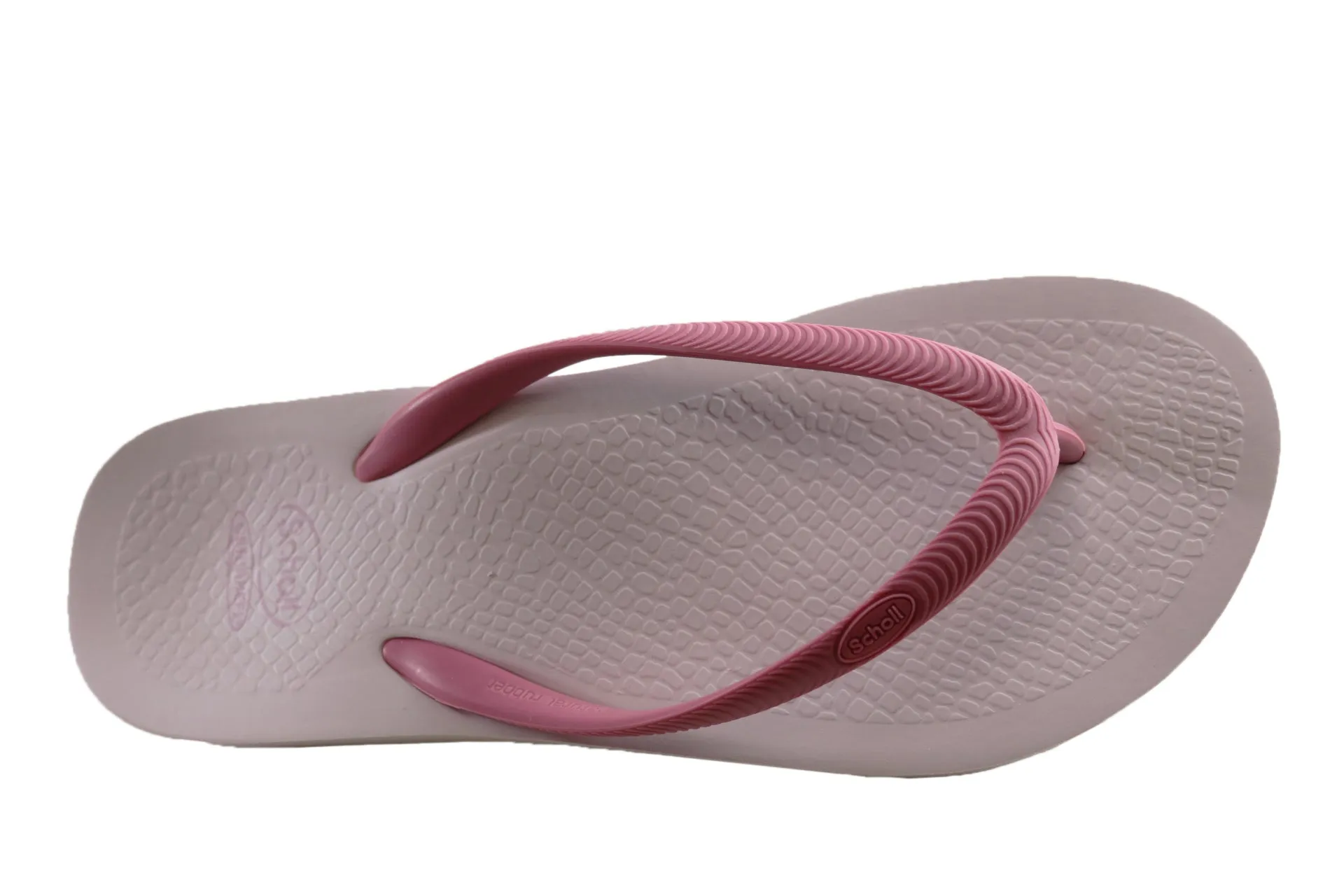 Scholl Orthaheel Fiji Womens Comfortable Rubber Thongs With Support Scholl Orthaheel Shoes