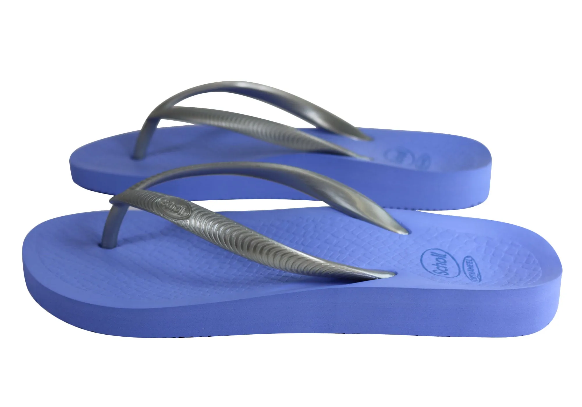 Scholl Orthaheel Fiji Womens Comfortable Rubber Thongs With Support Scholl Orthaheel Shoes