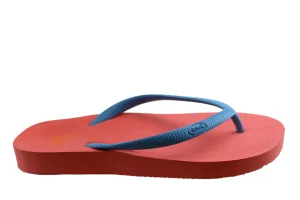 Scholl Orthaheel Fiji Womens Comfortable Rubber Thongs With Support Scholl Orthaheel Shoes