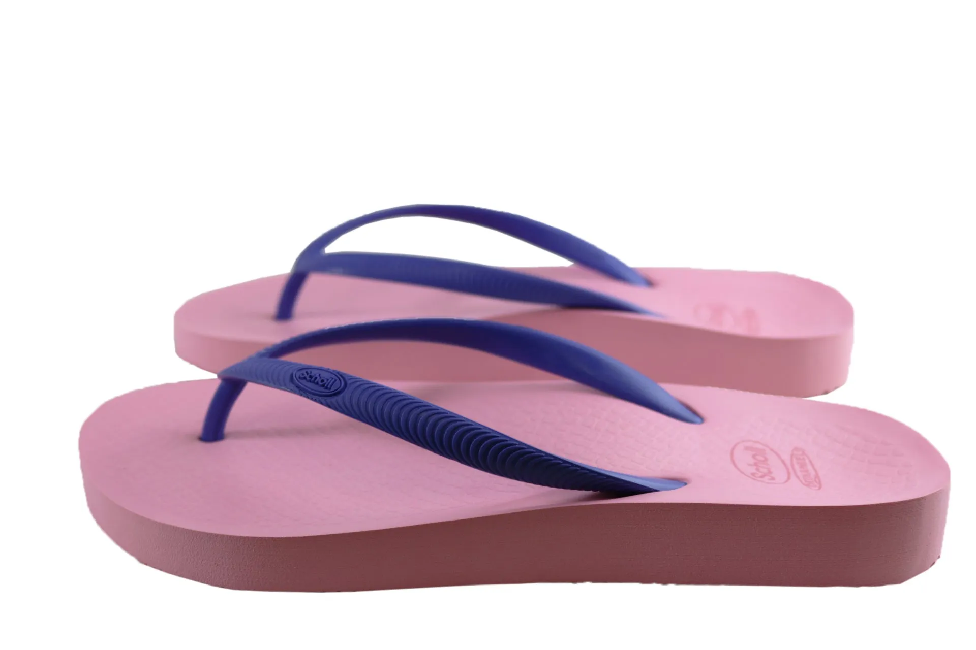 Scholl Orthaheel Fiji Womens Comfortable Rubber Thongs With Support Scholl Orthaheel Shoes