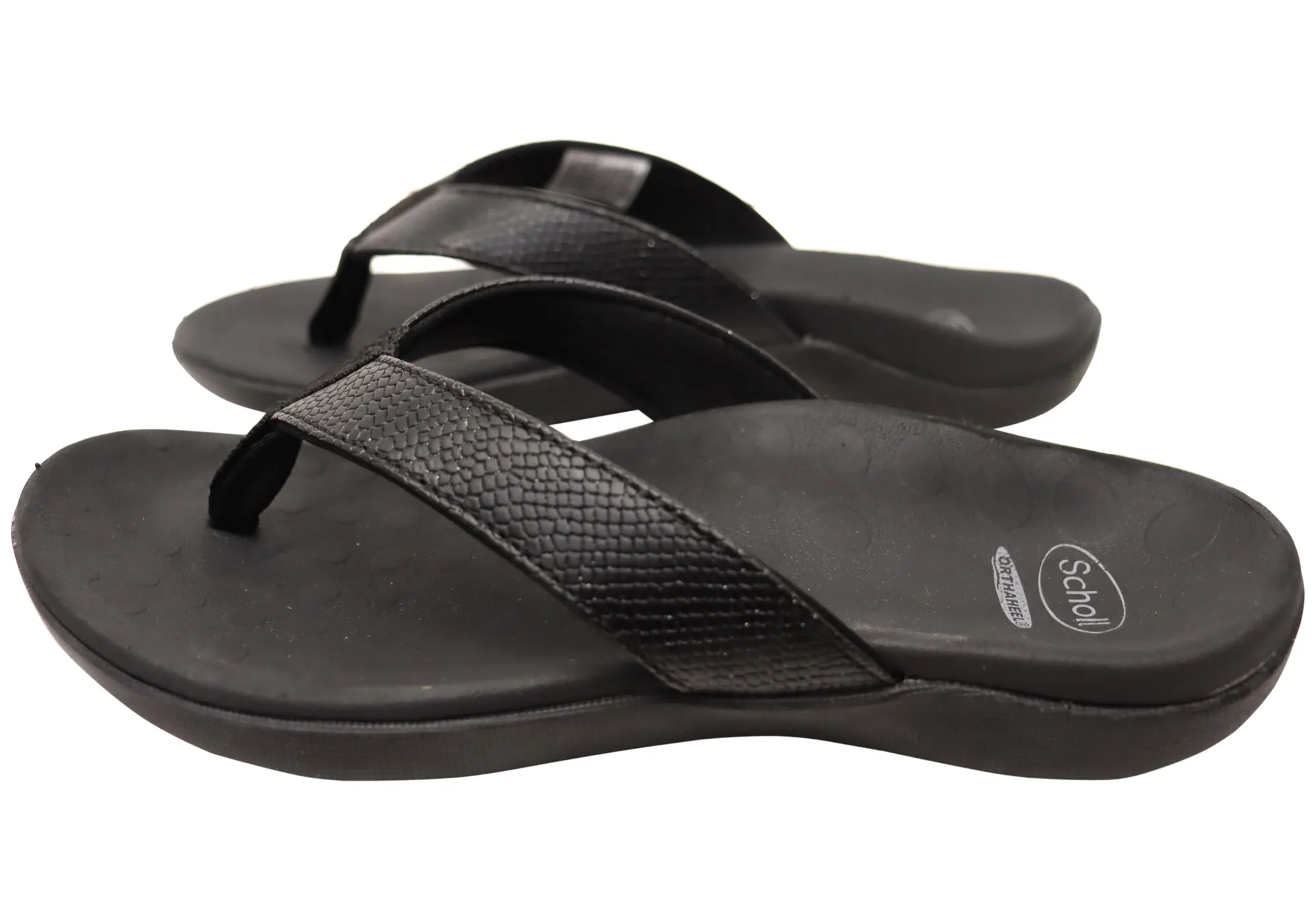 Scholl Orthaheel Sonoma II Womens Supportive Comfort Thongs Sandals Scholl Orthaheel Shoes