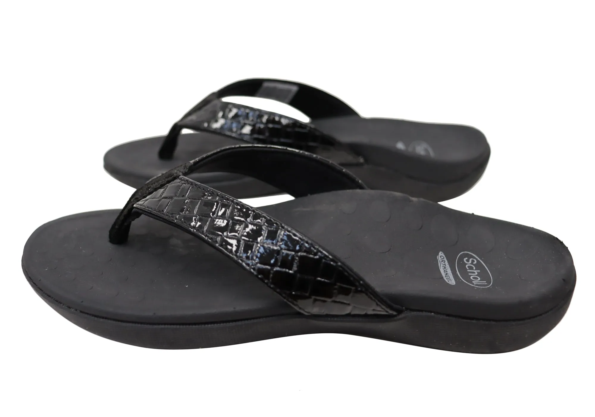 Scholl Orthaheel Sonoma II Womens Supportive Comfort Thongs Sandals Scholl Orthaheel Shoes