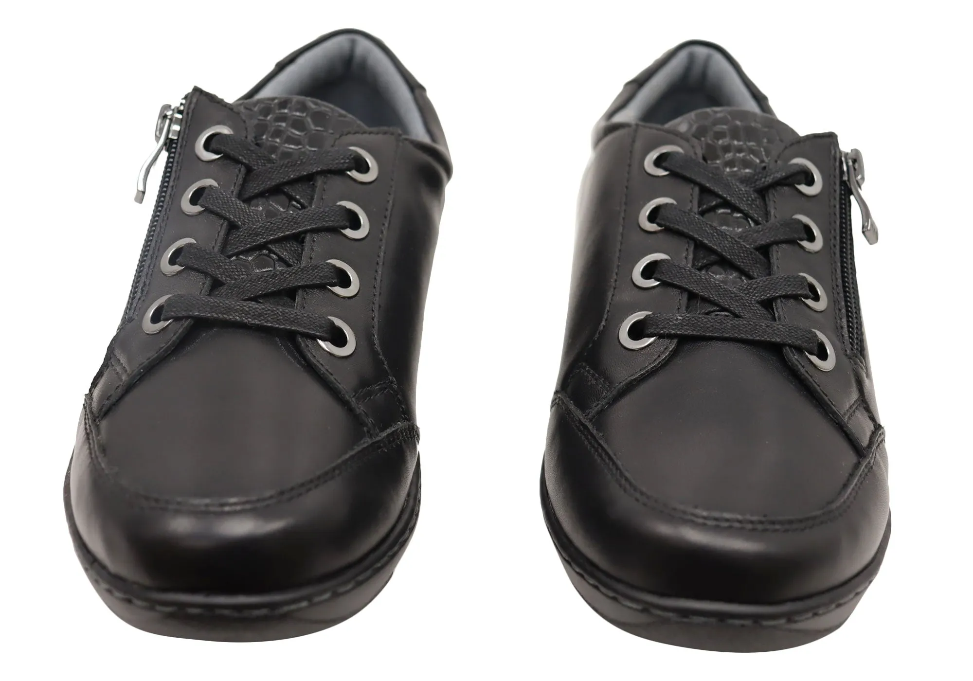 Scholl Orthaheel Wombat Womens Supportive Leather Comfort Shoes Scholl Orthaheel Shoes