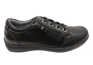 Scholl Orthaheel Wombat Womens Supportive Leather Comfort Shoes Scholl Orthaheel Shoes