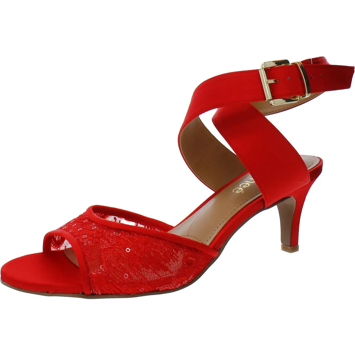 Soncino Womens Lace Strappy Heel Sandals