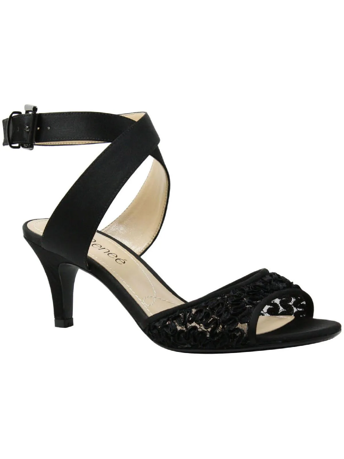 Soncino Womens Lace Strappy Heel Sandals