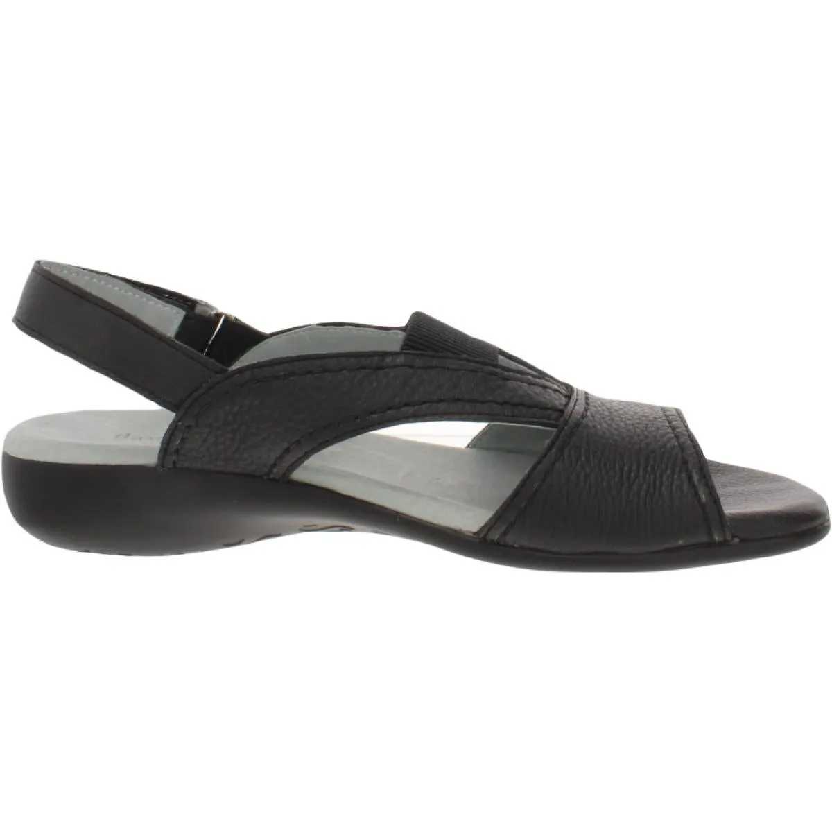 Swish Womens Leather Open Toe Slingback Sandals