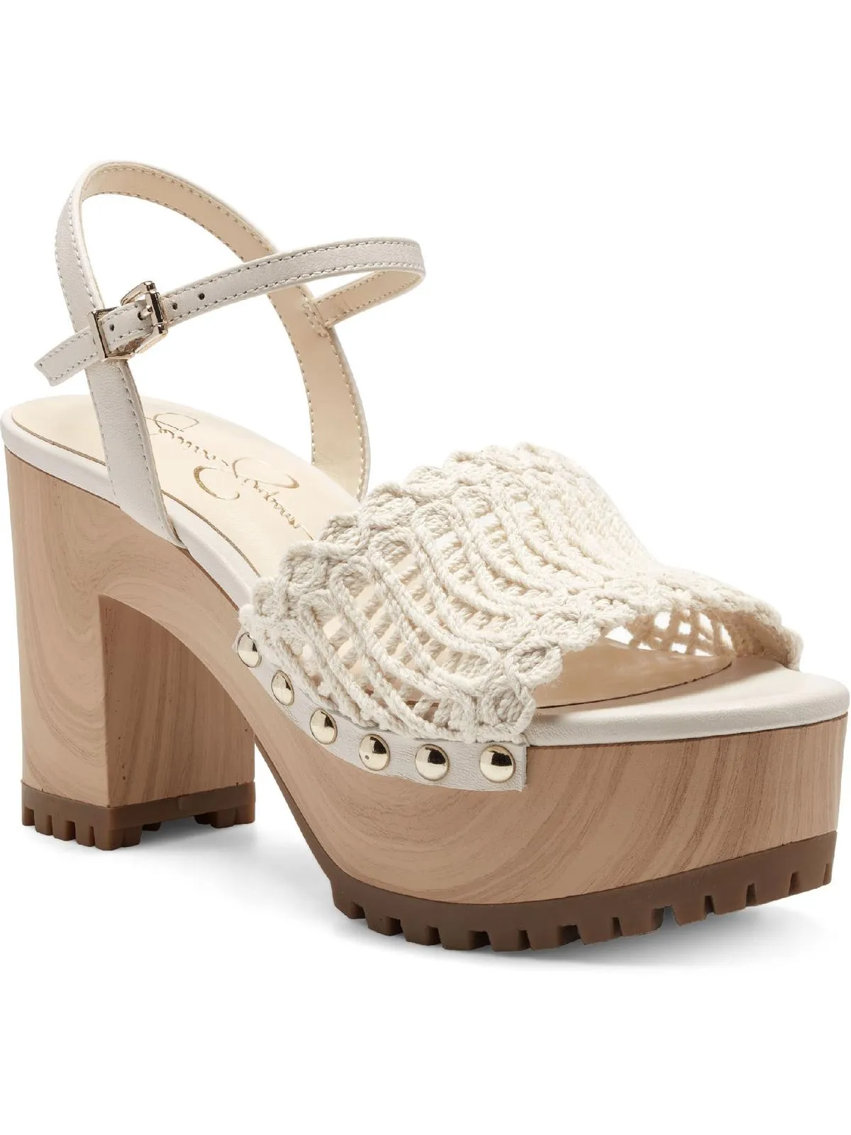 Timia Womens Woven Slingback Platform Sandals