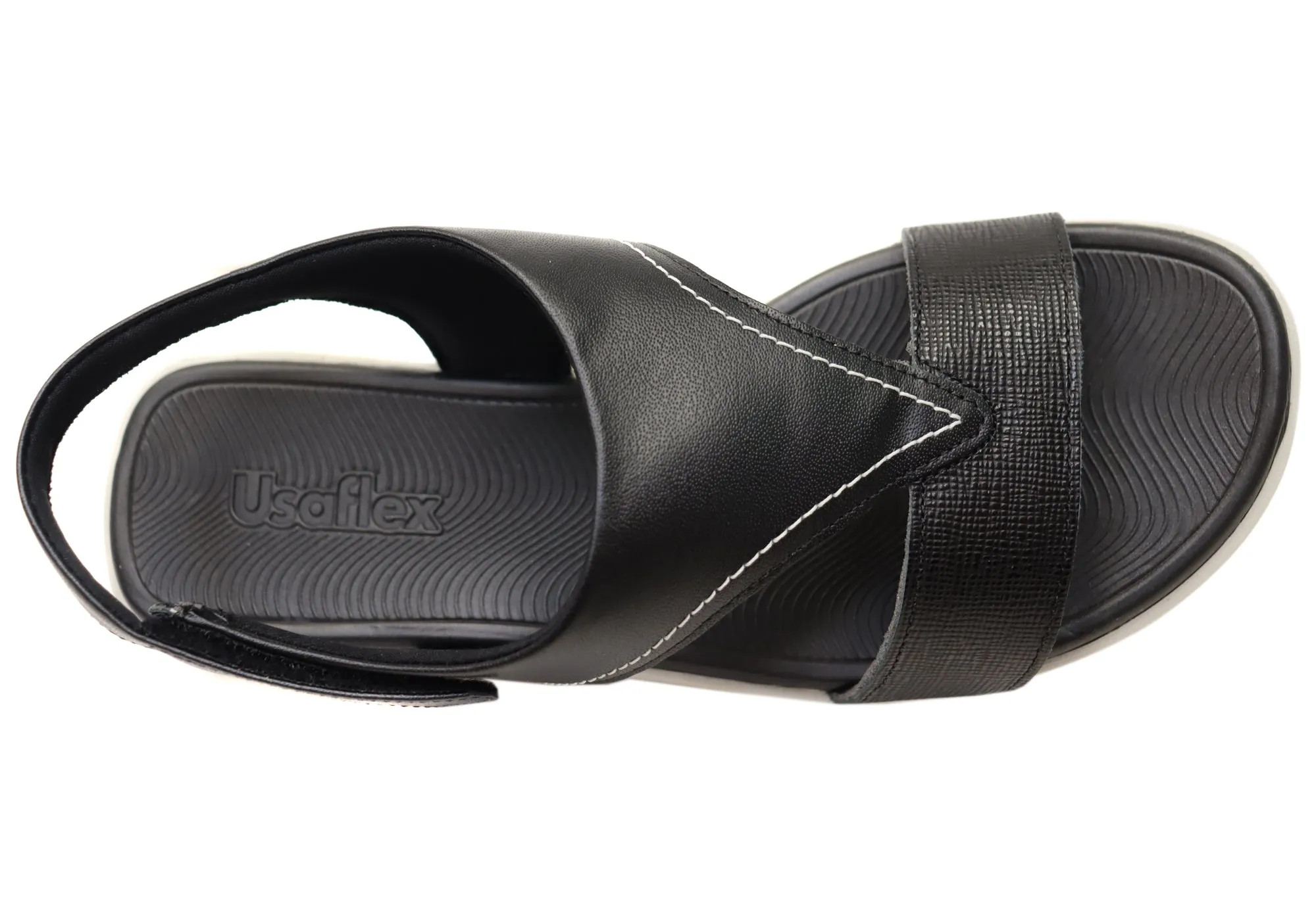 Usaflex Bridgette Womens Comfortable Leather Sandals Made In Brazil Usaflex Shoes