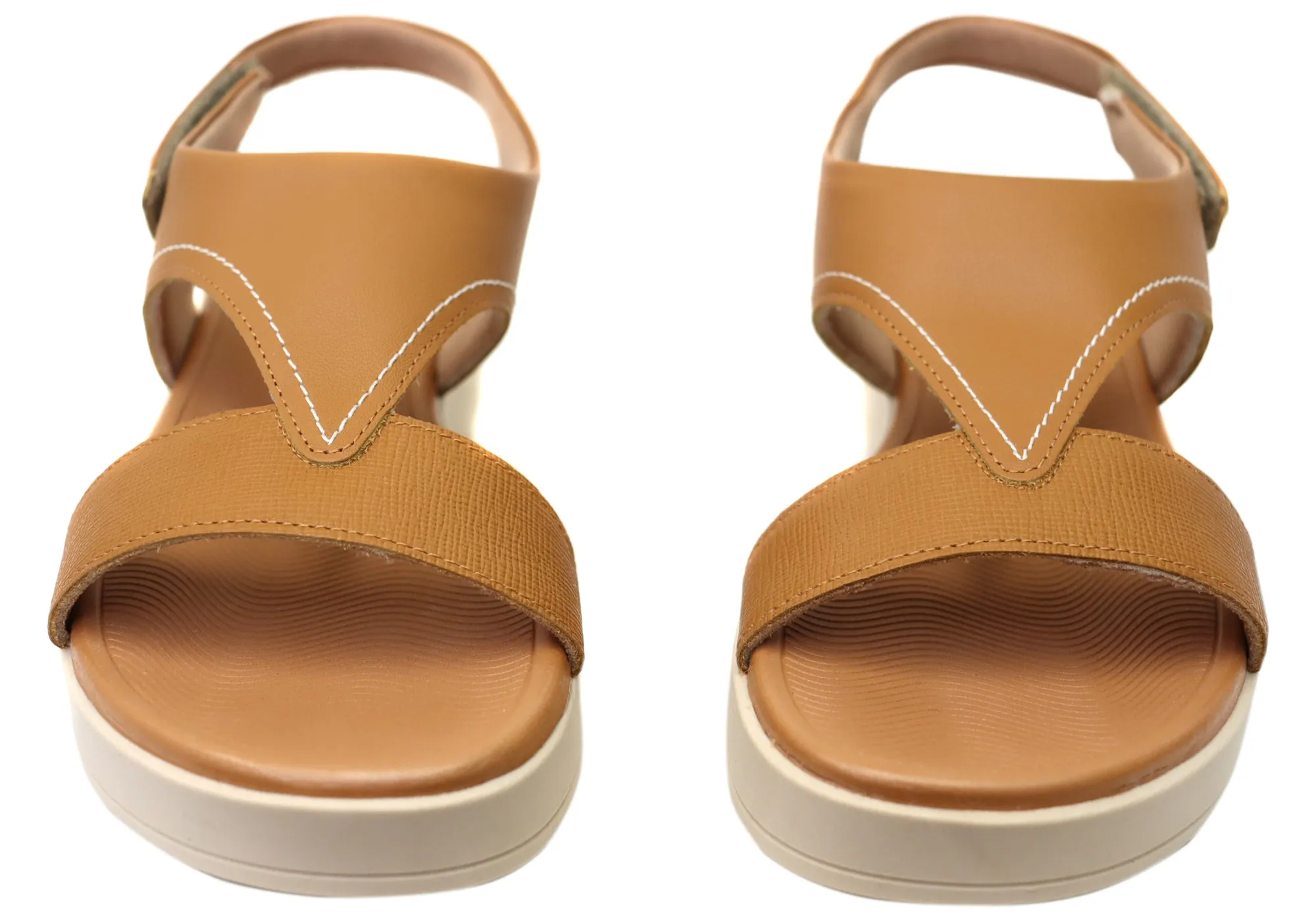 Usaflex Bridgette Womens Comfortable Leather Sandals Made In Brazil Usaflex Shoes