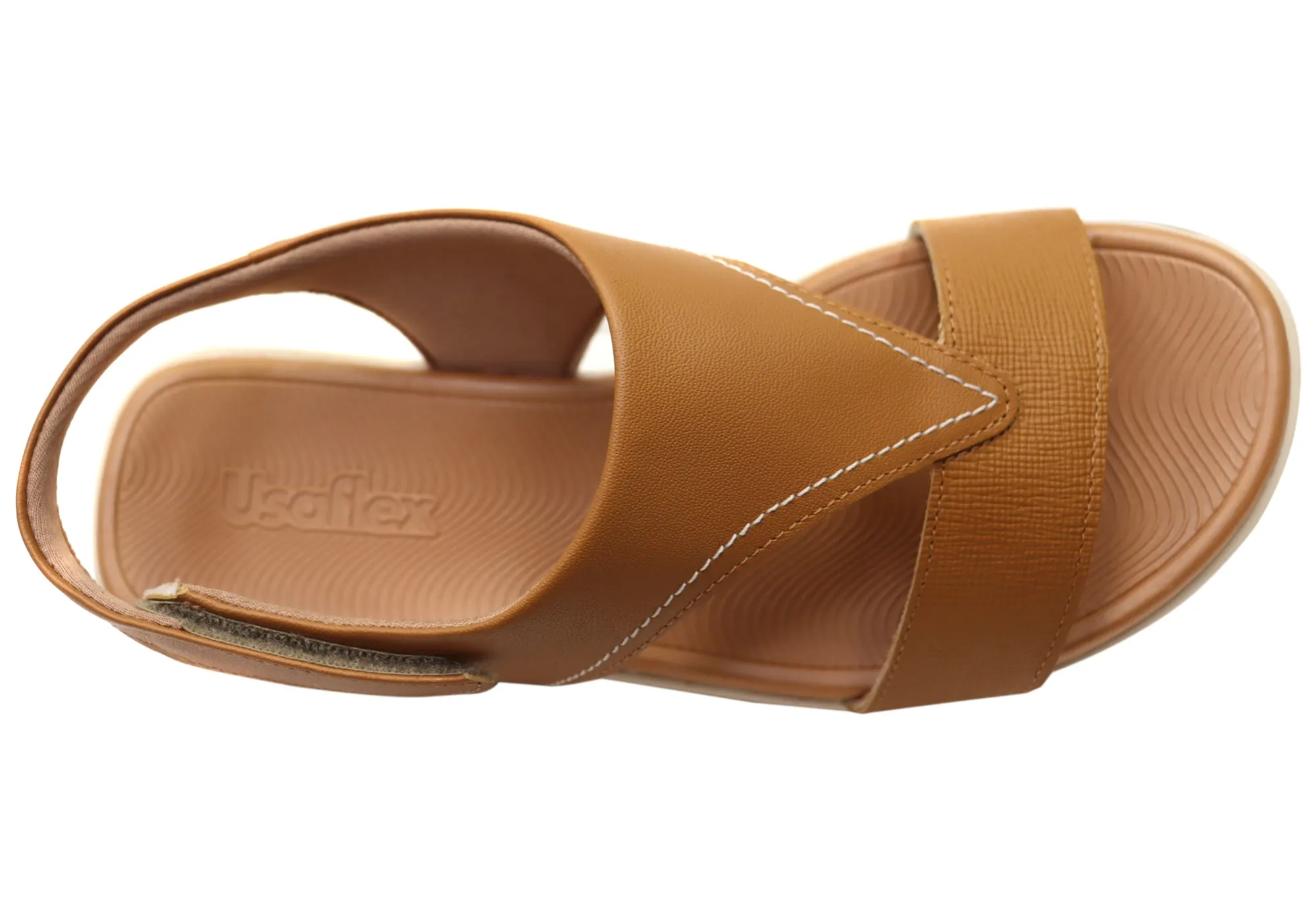 Usaflex Bridgette Womens Comfortable Leather Sandals Made In Brazil Usaflex Shoes